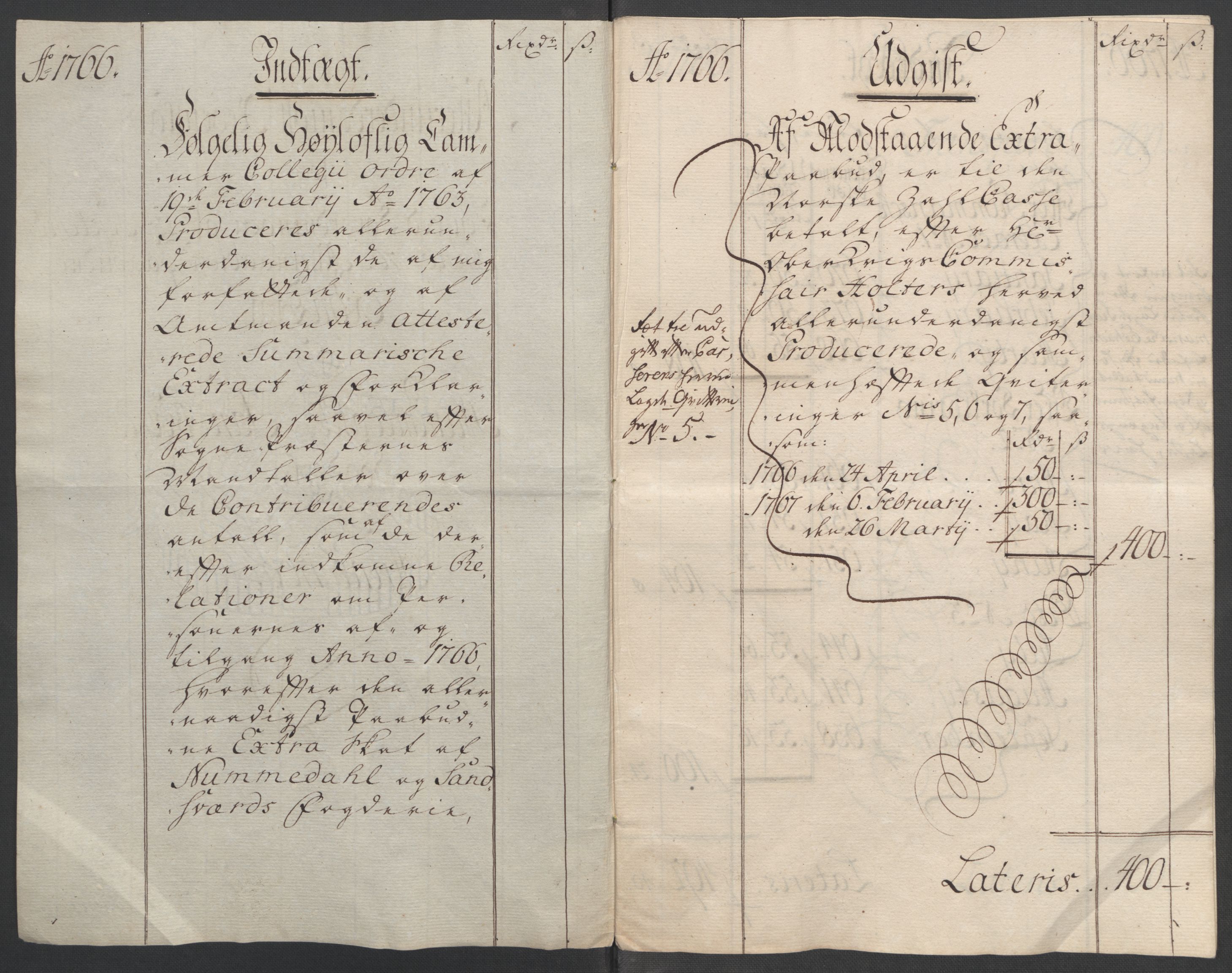 Rentekammeret inntil 1814, Reviderte regnskaper, Fogderegnskap, RA/EA-4092/R24/L1672: Ekstraskatten Numedal og Sandsvær, 1762-1767, p. 291