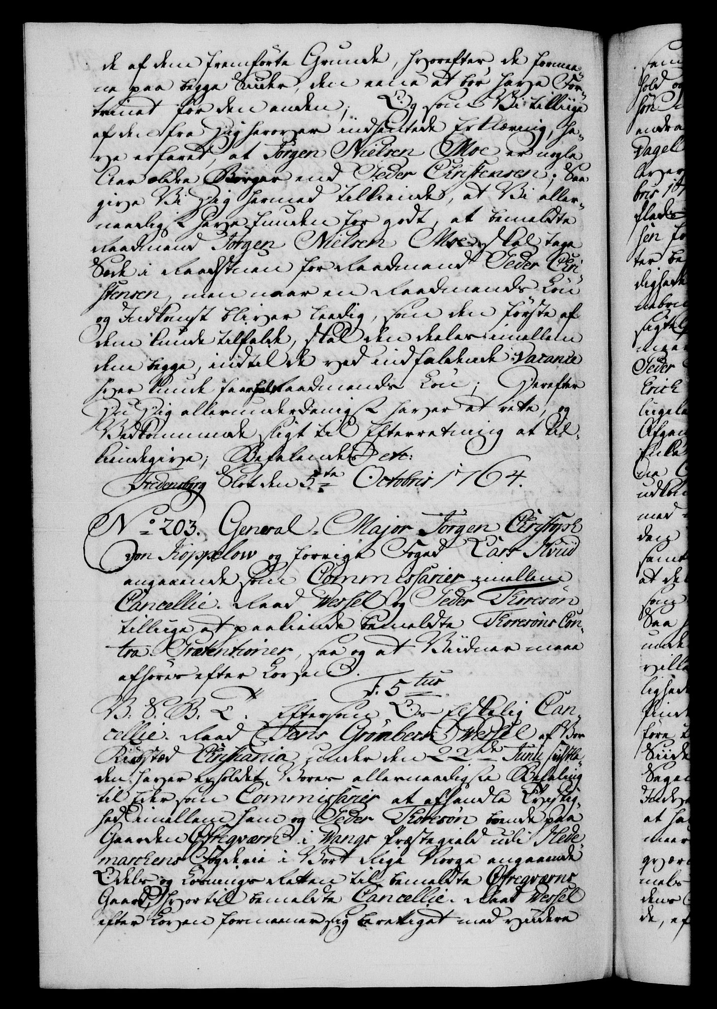 Danske Kanselli 1572-1799, AV/RA-EA-3023/F/Fc/Fca/Fcab/L0037: Norske tegnelser, 1762-1766, p. 401b