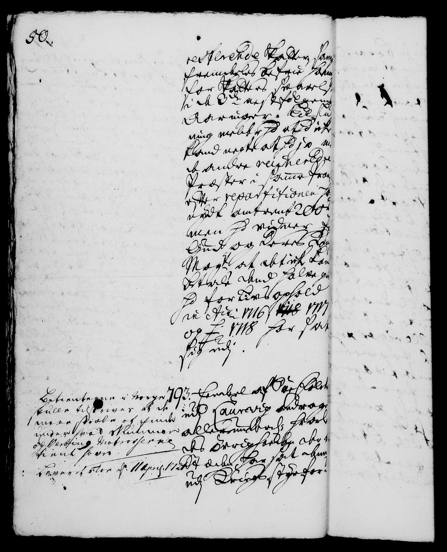 Rentekammeret, Kammerkanselliet, RA/EA-3111/G/Gh/Gha/L0004: Norsk ekstraktmemorialprotokoll, sak. 766-941 (merket RK 53.49), 1721, p. 50