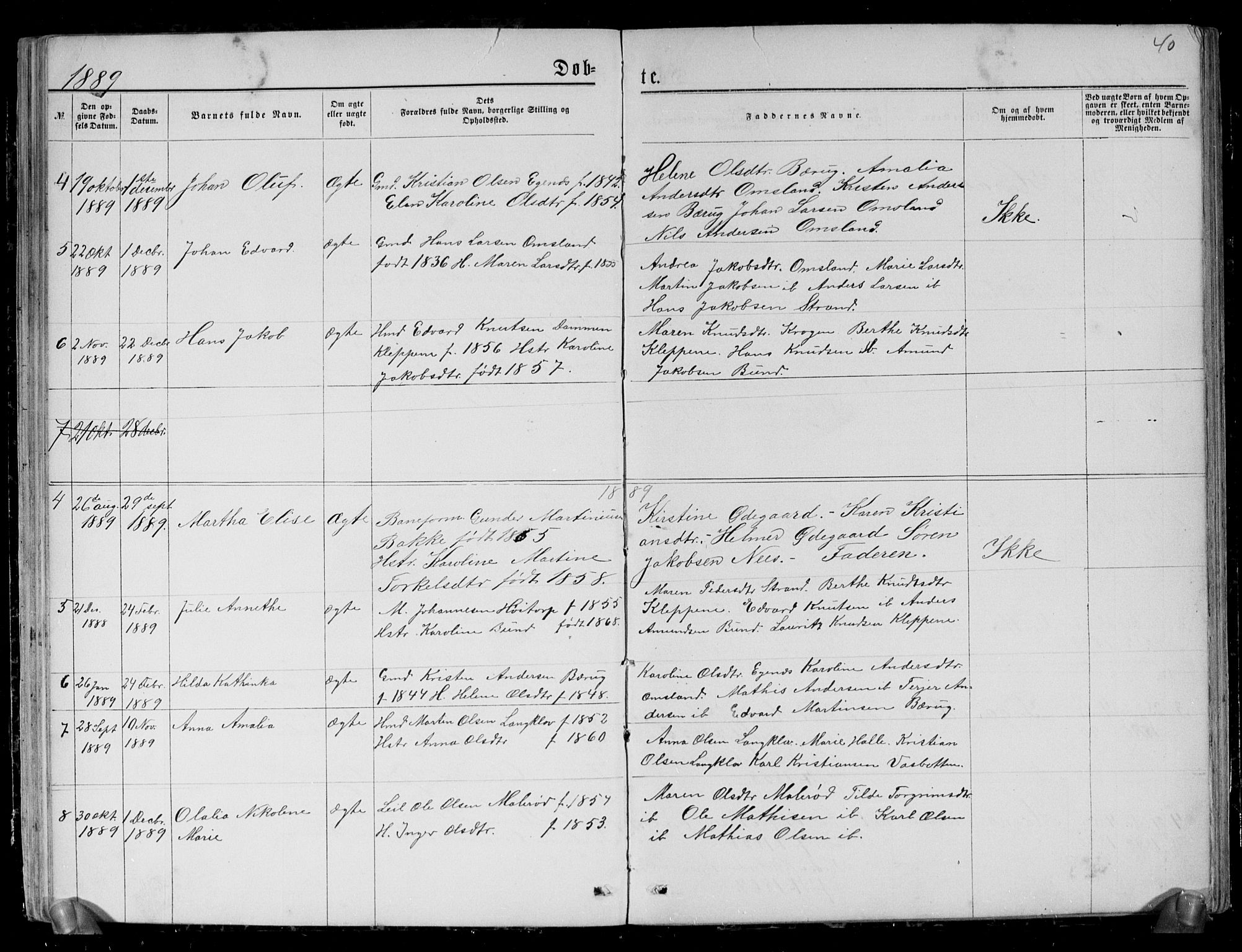 Brunlanes kirkebøker, SAKO/A-342/G/Gc/L0001: Parish register (copy) no. III 1, 1866-1890, p. 40