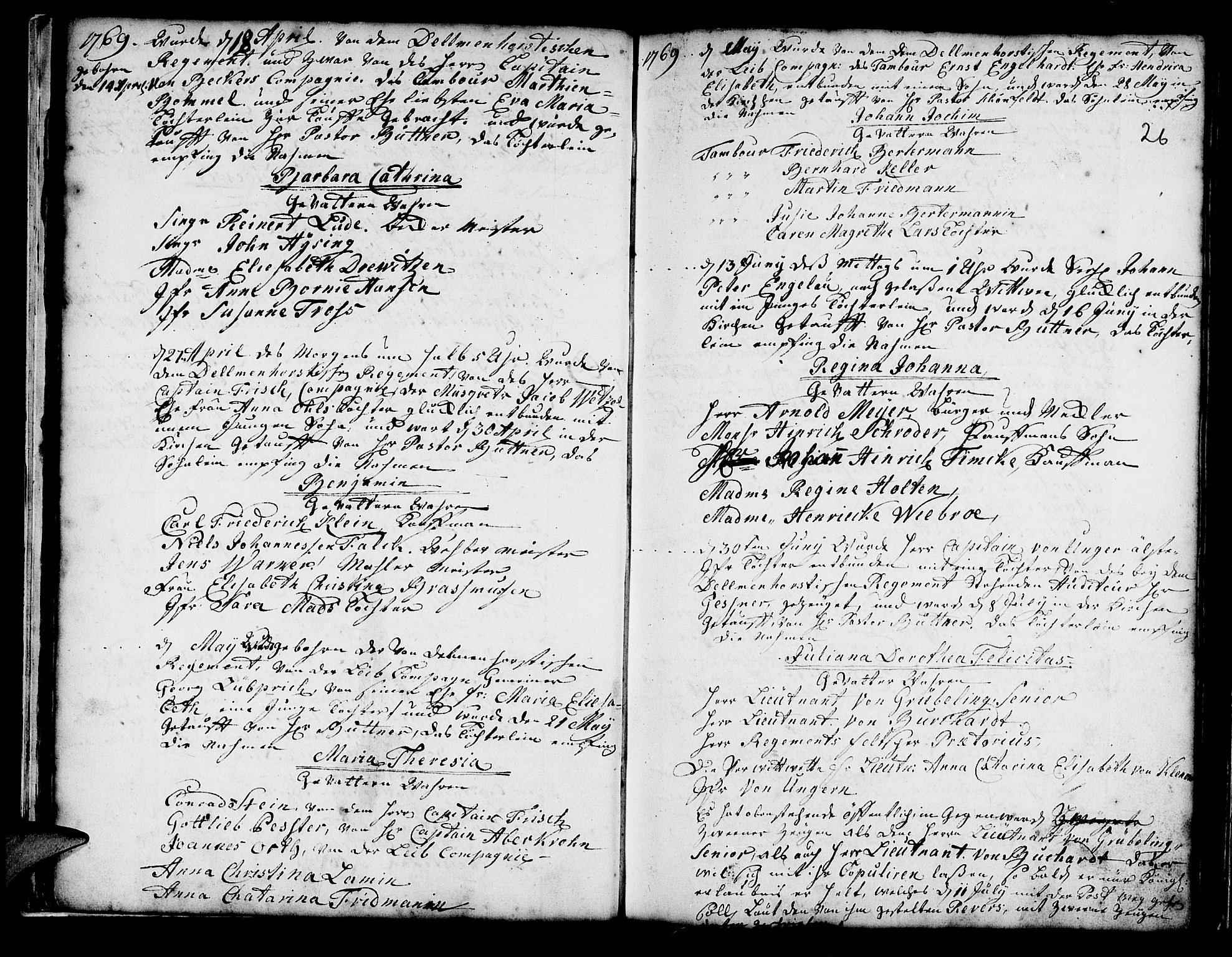Mariakirken Sokneprestembete, AV/SAB-A-76901/H/Haa/L0001: Parish register (official) no. A 1, 1740-1784, p. 26