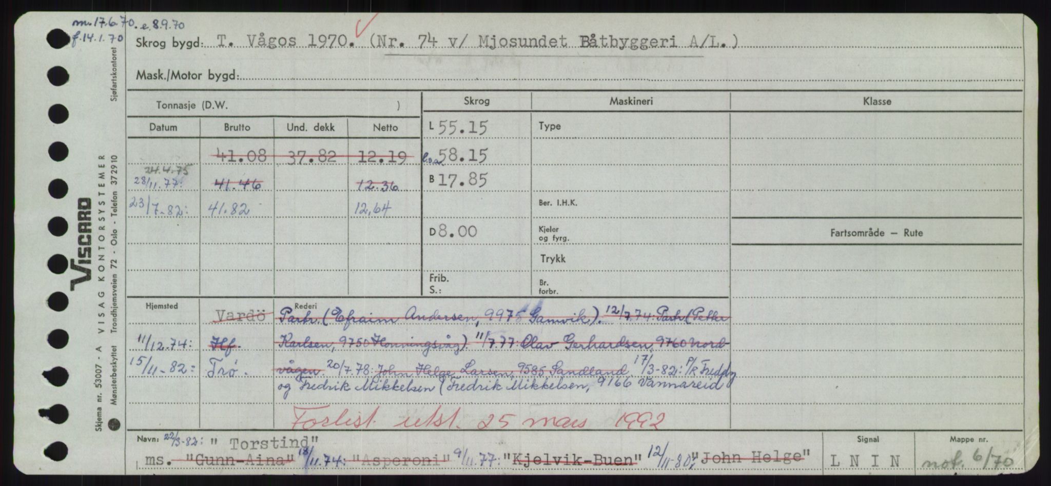 Sjøfartsdirektoratet med forløpere, Skipsmålingen, RA/S-1627/H/Hd/L0039: Fartøy, Ti-Tø, p. 377