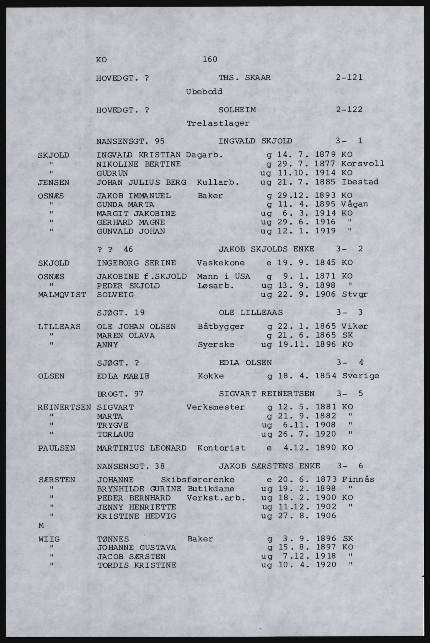 SAST, Copy of 1920 census for Karmøy, 1920, p. 176