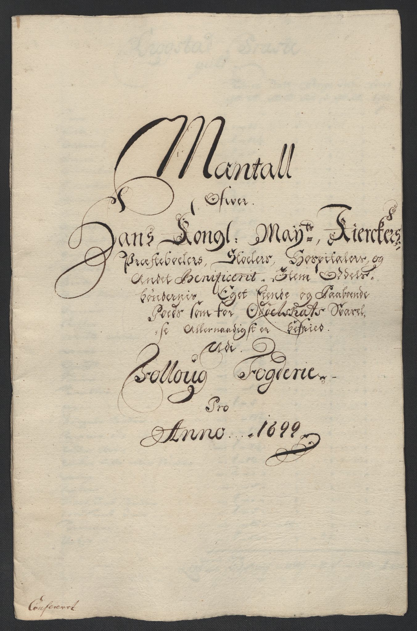 Rentekammeret inntil 1814, Reviderte regnskaper, Fogderegnskap, AV/RA-EA-4092/R10/L0442: Fogderegnskap Aker og Follo, 1699, p. 329