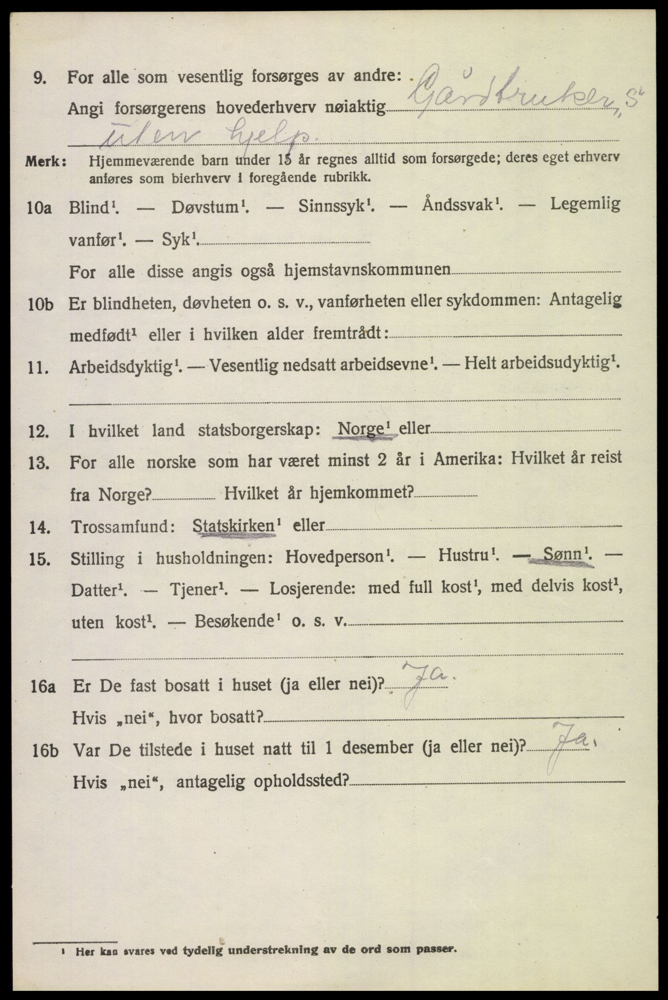 SAH, 1920 census for Østre Toten, 1920, p. 8563