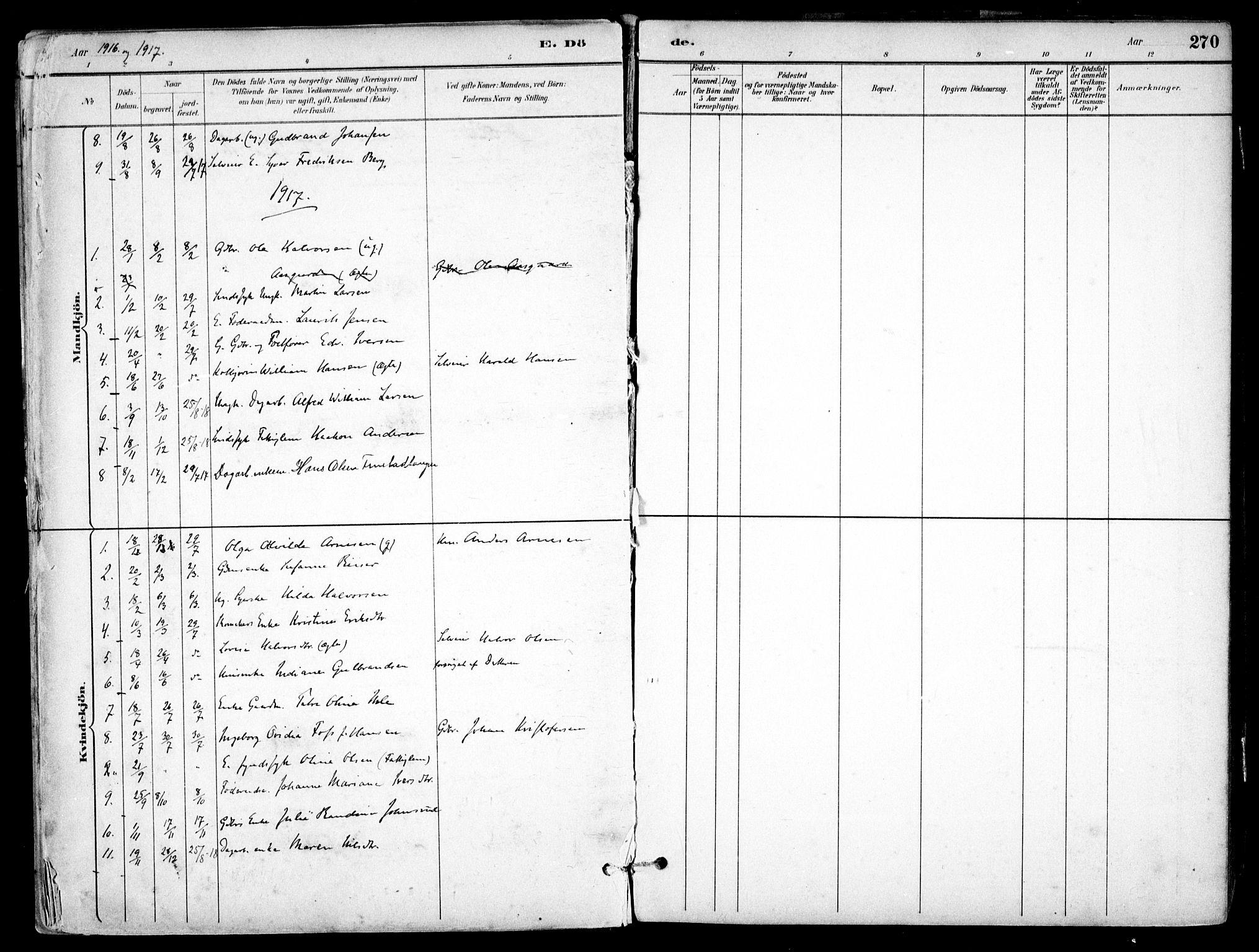Nes prestekontor Kirkebøker, SAO/A-10410/F/Fb/L0002: Parish register (official) no. II 2, 1883-1918, p. 267