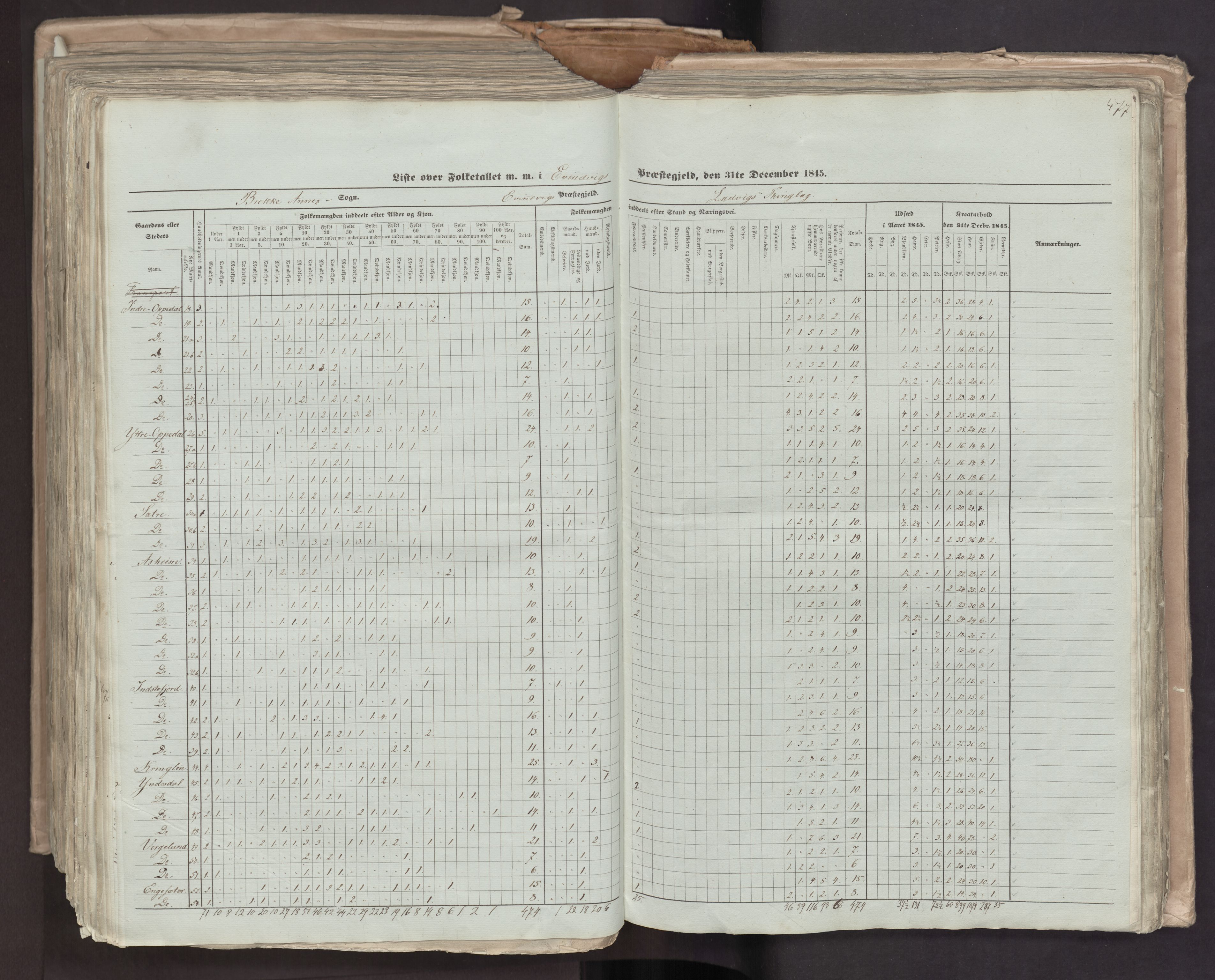 RA, Census 1845, vol. 7: Søndre Bergenhus amt og Nordre Bergenhus amt, 1845, p. 477