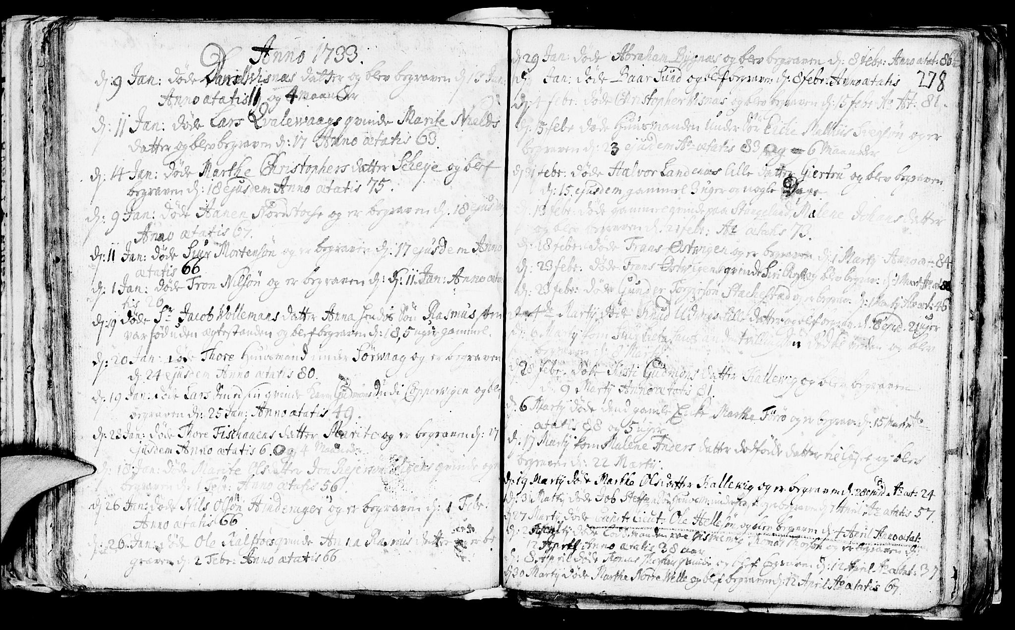 Avaldsnes sokneprestkontor, AV/SAST-A -101851/H/Ha/Haa/L0001: Parish register (official) no. A 1, 1711-1764, p. 278