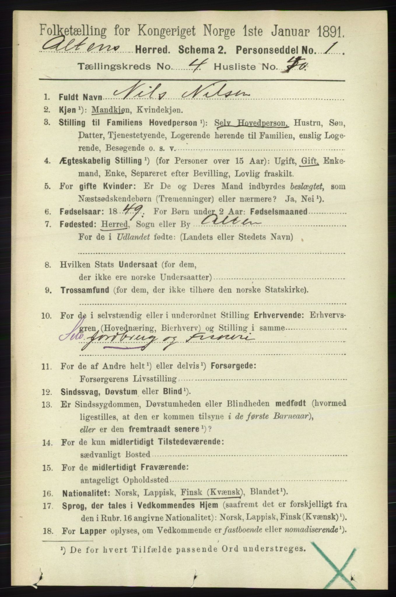 RA, 1891 census for 2012 Alta, 1891, p. 1555