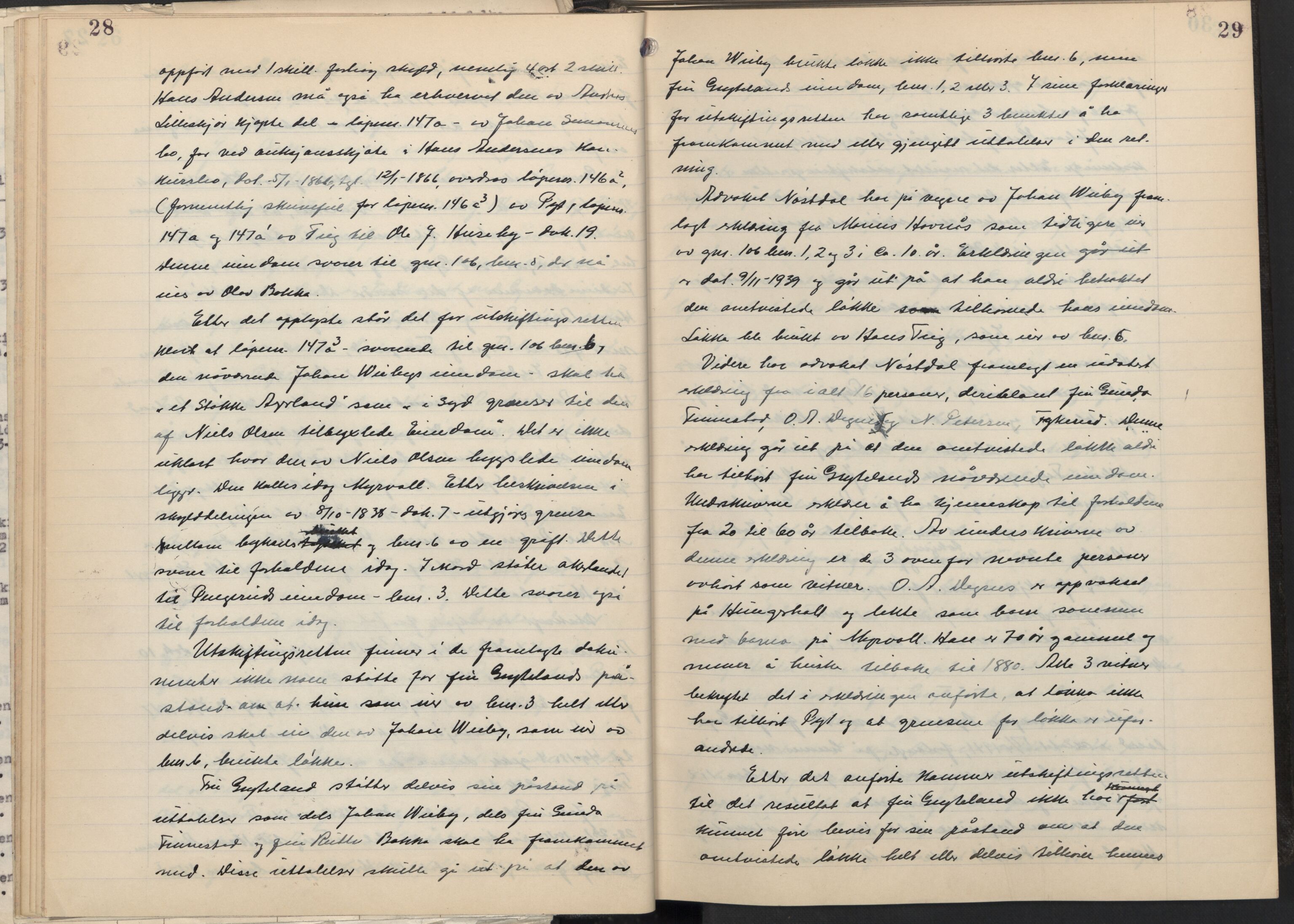 Østfold jordskifterett, AV/SAO-A-10240/F/Fc/L0007: Forhandlingsprotokoller, 1941-1947, p. 28-29