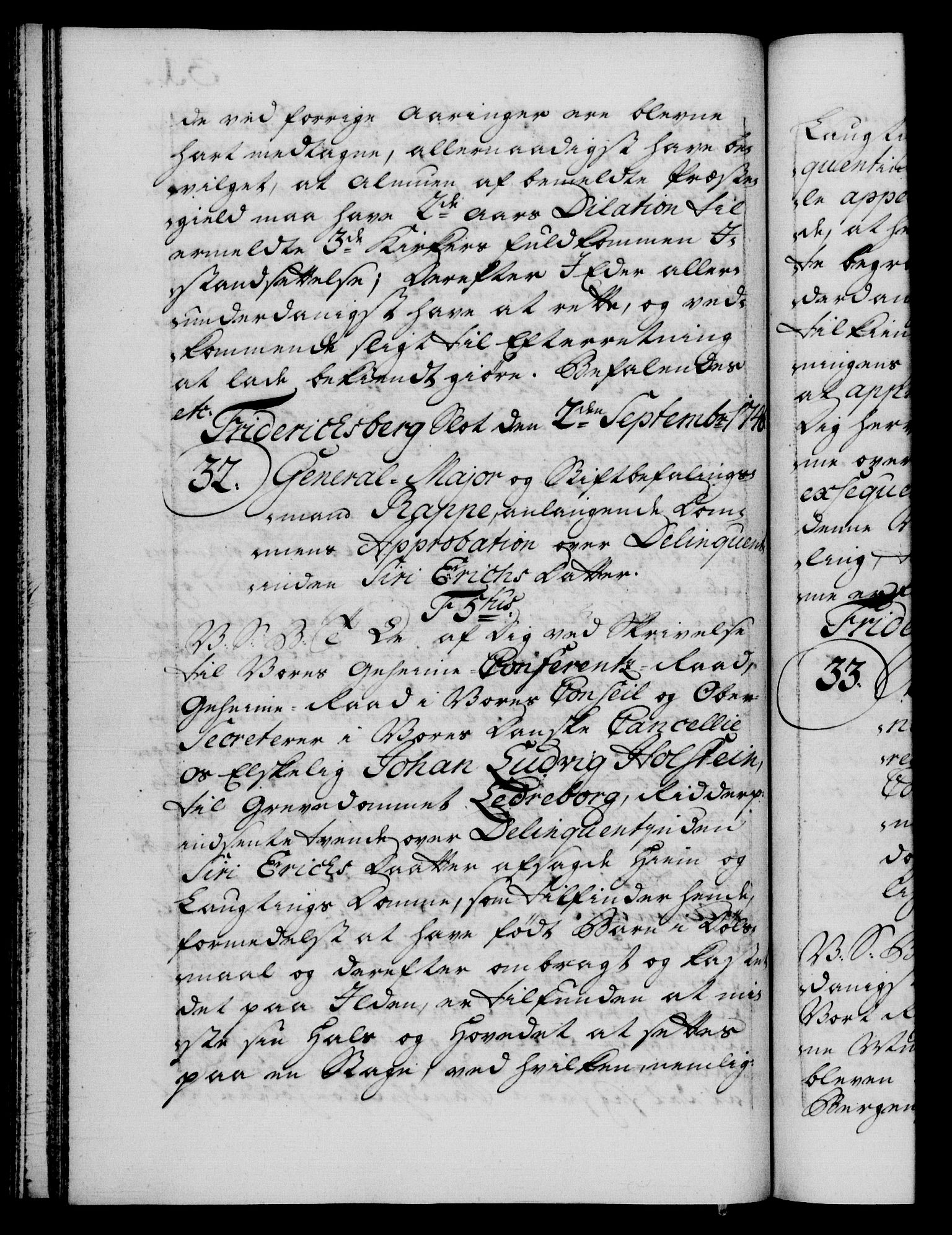 Danske Kanselli 1572-1799, AV/RA-EA-3023/F/Fc/Fca/Fcab/L0031: Norske tegnelser, 1746-1748, p. 31b