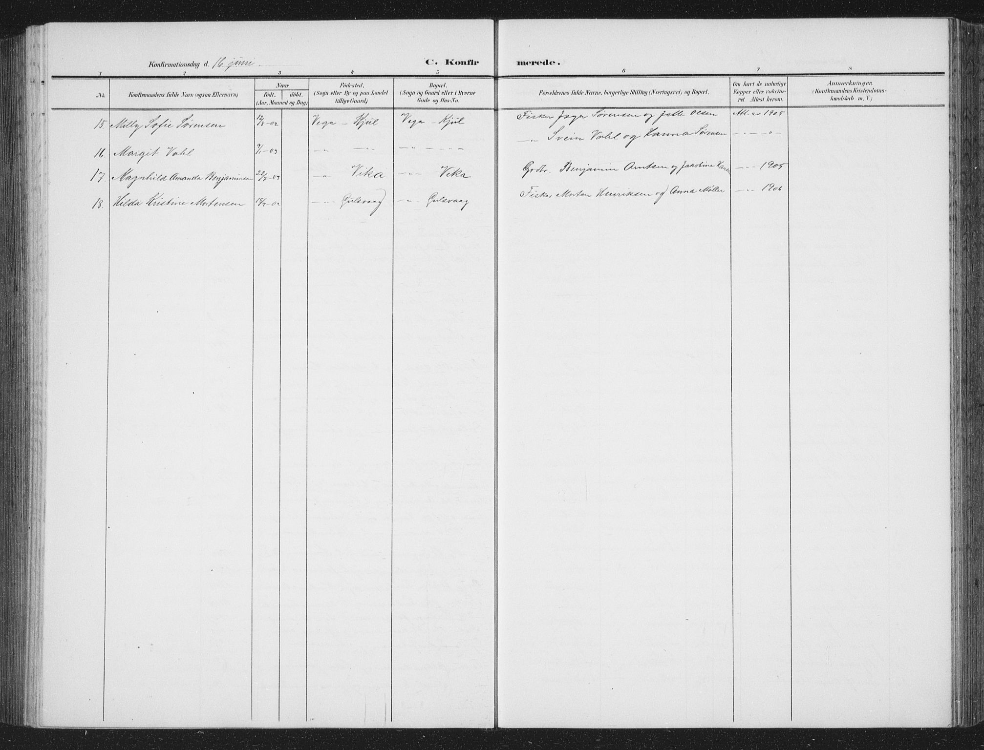 Ministerialprotokoller, klokkerbøker og fødselsregistre - Nordland, AV/SAT-A-1459/816/L0254: Parish register (copy) no. 816C04, 1905-1934