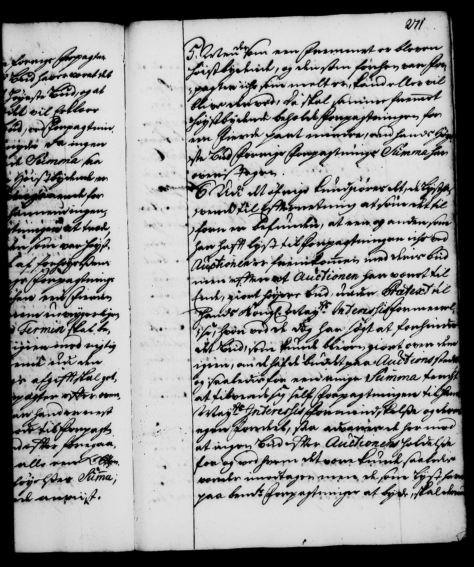 Rentekammeret, Kammerkanselliet, RA/EA-3111/G/Gg/Gga/L0002: Norsk ekspedisjonsprotokoll med register (merket RK 53.2), 1723-1727, p. 271