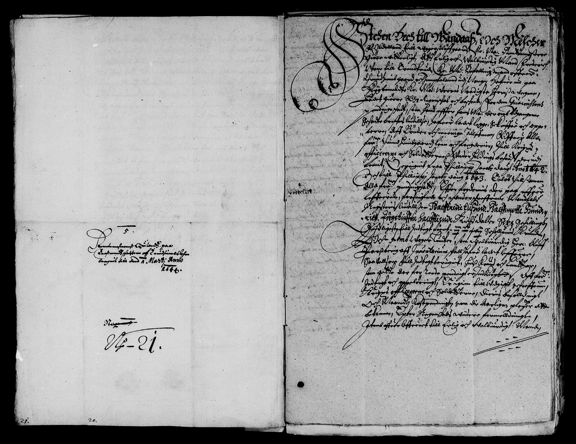 Rentekammeret inntil 1814, Reviderte regnskaper, Lensregnskaper, AV/RA-EA-5023/R/Rb/Rbw/L0089: Trondheim len, 1642-1647