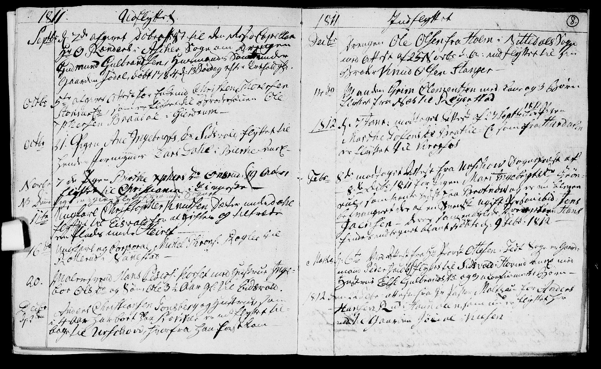 Ullensaker prestekontor Kirkebøker, AV/SAO-A-10236a/F/Fa/L0012: Parish register (official) no. I 12, 1808-1815, p. 8