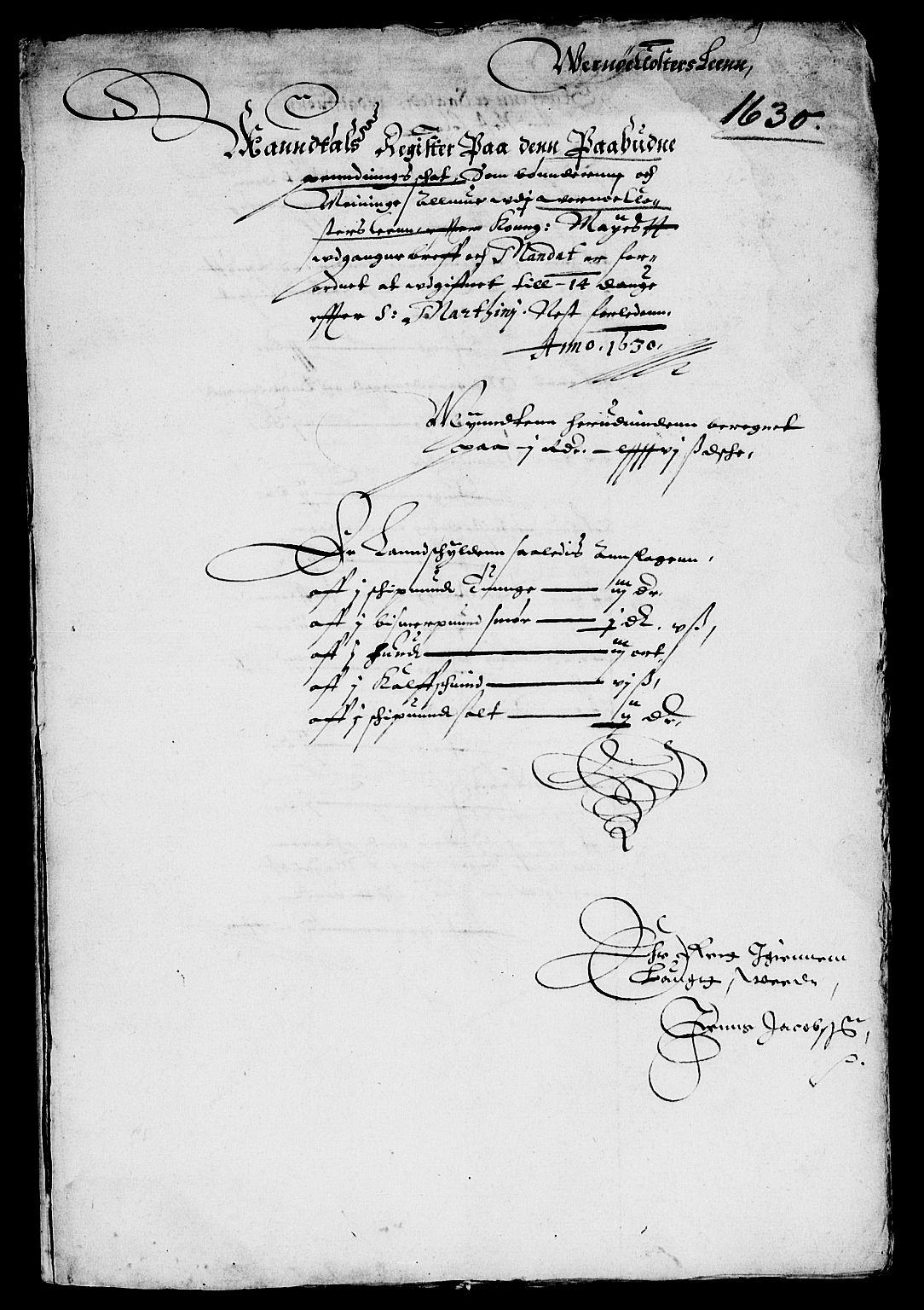 Rentekammeret inntil 1814, Reviderte regnskaper, Lensregnskaper, AV/RA-EA-5023/R/Rb/Rbg/L0003: Verne kloster len, 1619-1636