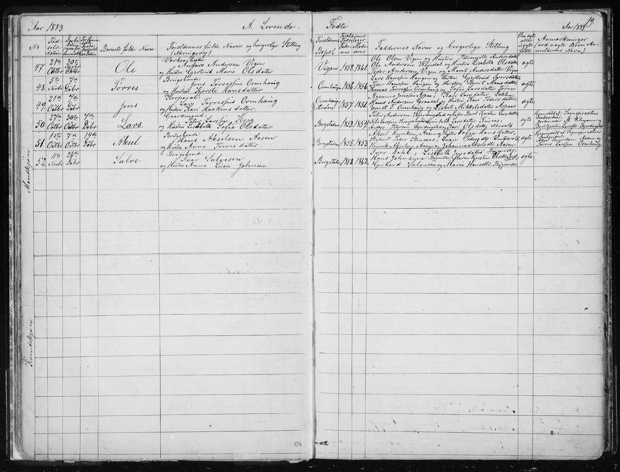 Ministerialprotokoller, klokkerbøker og fødselsregistre - Sør-Trøndelag, SAT/A-1456/681/L0940: Parish register (copy) no. 681C04, 1880-1895, p. 19