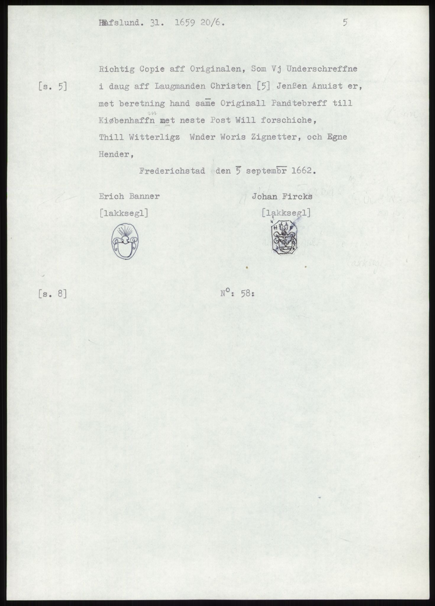 Samlinger til kildeutgivelse, Diplomavskriftsamlingen, AV/RA-EA-4053/H/Ha, p. 256