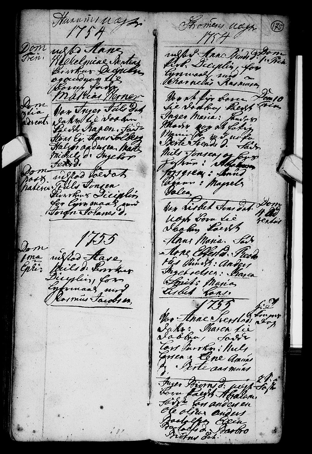 Hurum kirkebøker, AV/SAKO-A-229/F/Fa/L0002: Parish register (official) no. 2, 1733-1757, p. 175