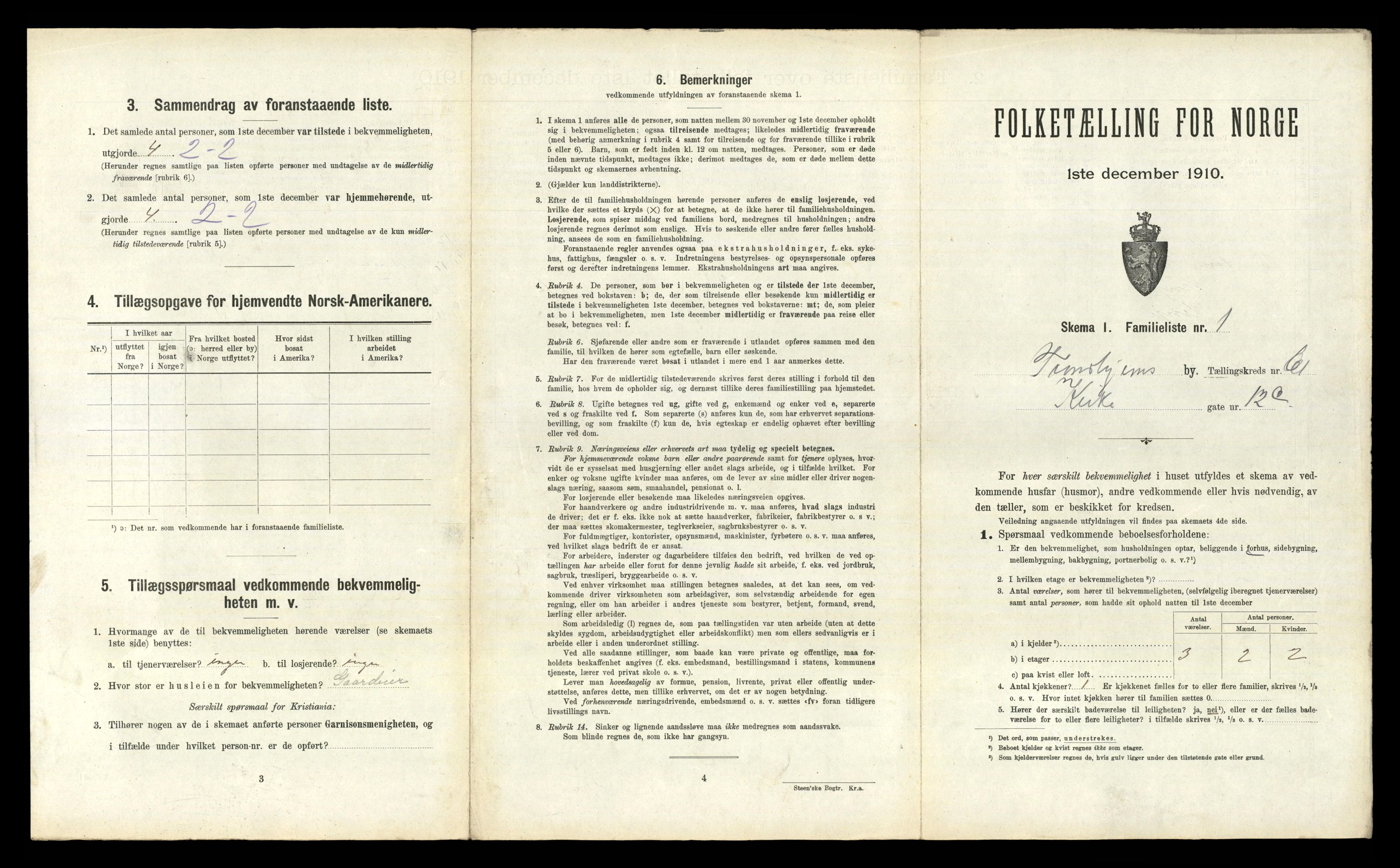 RA, 1910 census for Trondheim, 1910, p. 16337