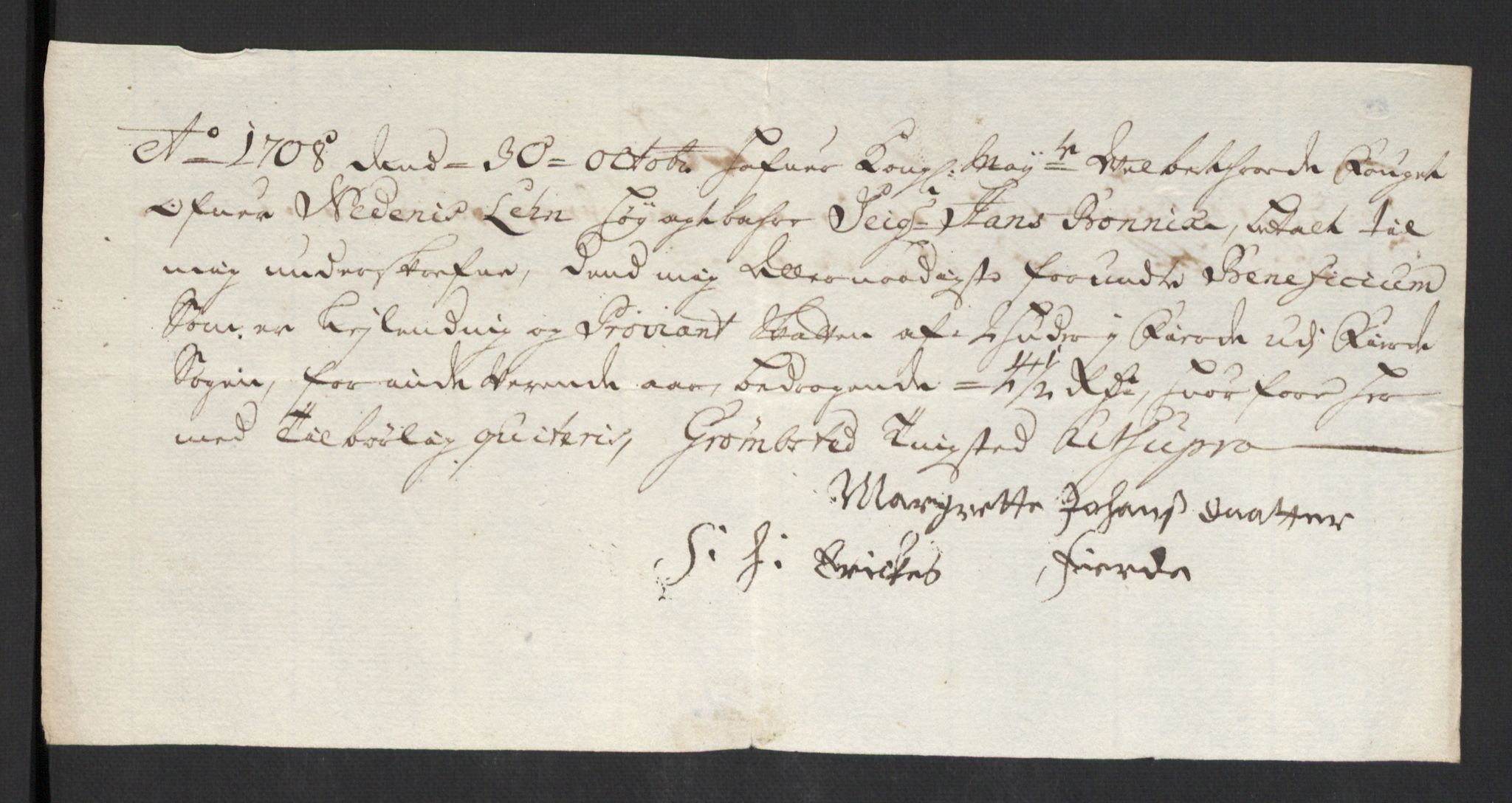 Rentekammeret inntil 1814, Reviderte regnskaper, Fogderegnskap, AV/RA-EA-4092/R39/L2318: Fogderegnskap Nedenes, 1706-1709, p. 310