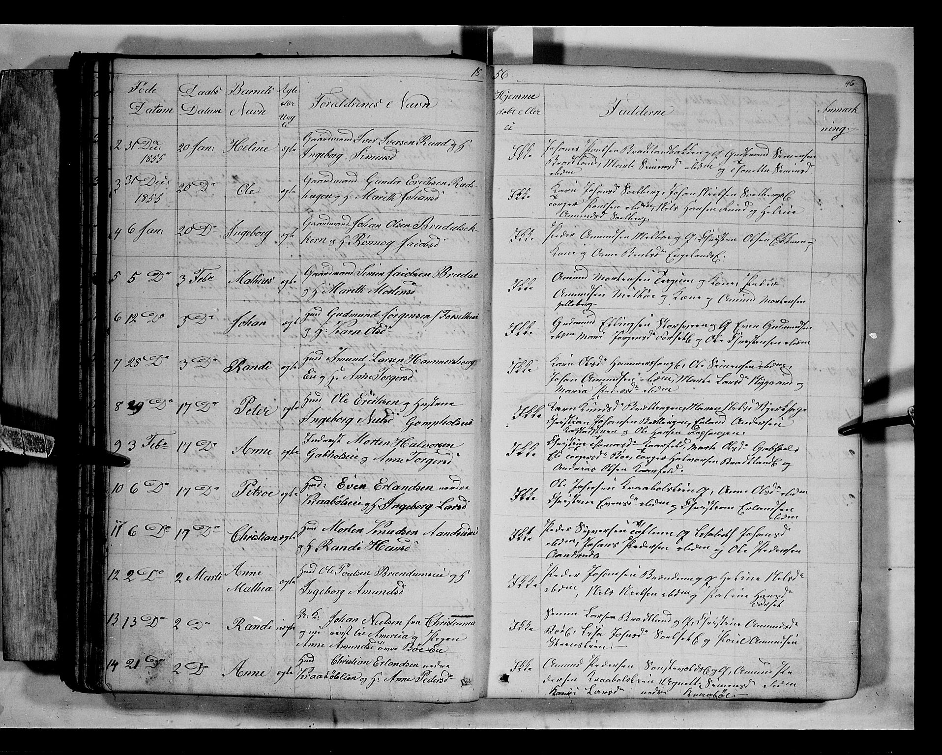 Gausdal prestekontor, AV/SAH-PREST-090/H/Ha/Hab/L0005: Parish register (copy) no. 5, 1846-1867, p. 46