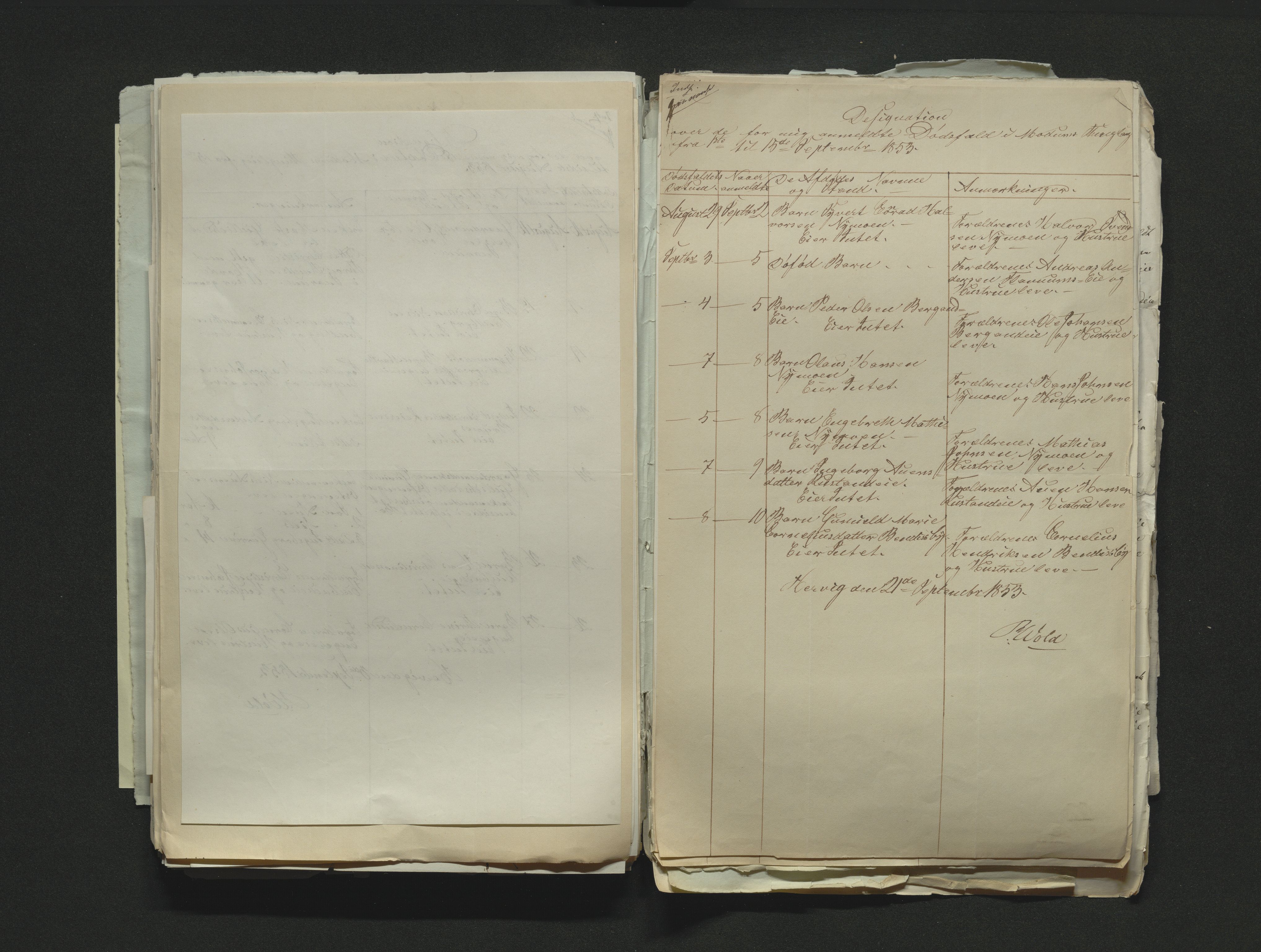 Eiker, Modum og Sigdal sorenskriveri, AV/SAKO-A-123/H/Ha/Hab/L0008: Dødsfallsmeldinger, 1850-1853