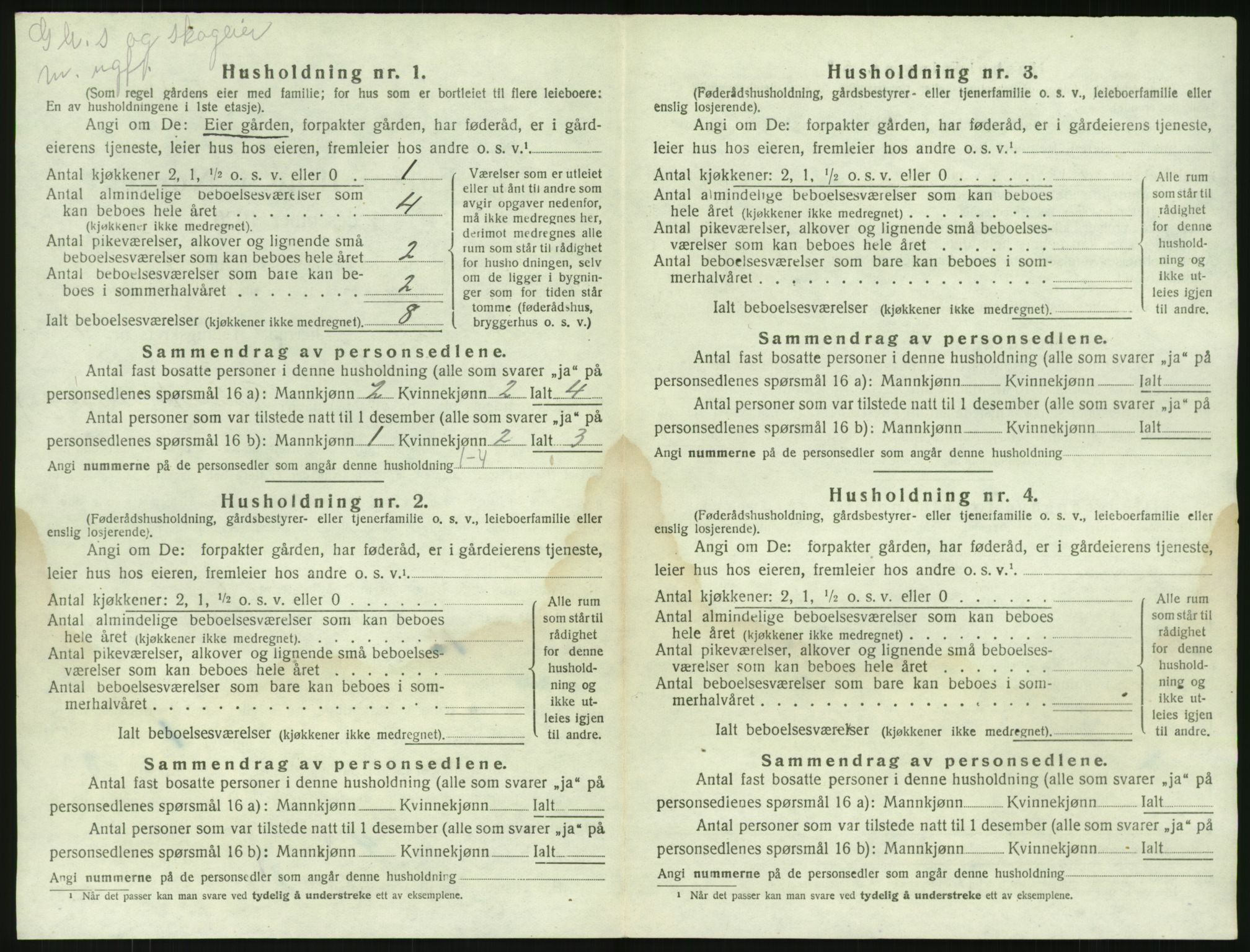 SAKO, 1920 census for Kviteseid, 1920, p. 68