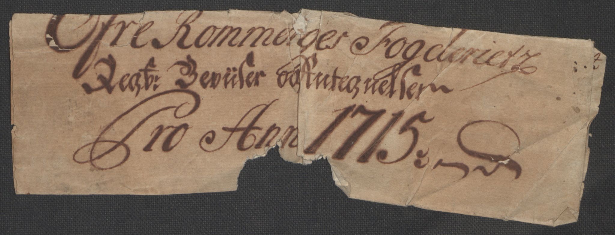 Rentekammeret inntil 1814, Reviderte regnskaper, Fogderegnskap, RA/EA-4092/R12/L0724: Fogderegnskap Øvre Romerike, 1715, p. 3