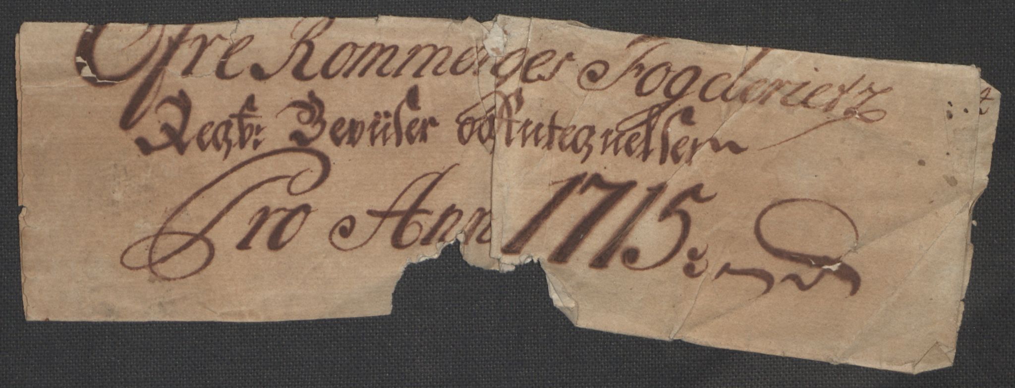 Rentekammeret inntil 1814, Reviderte regnskaper, Fogderegnskap, AV/RA-EA-4092/R12/L0724: Fogderegnskap Øvre Romerike, 1715, p. 3