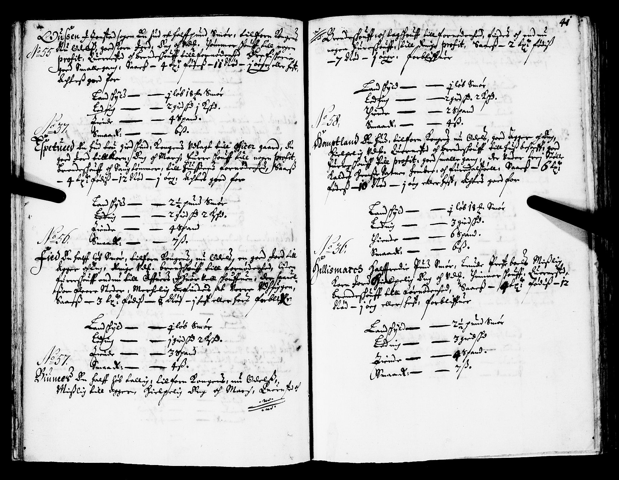 Rentekammeret inntil 1814, Realistisk ordnet avdeling, AV/RA-EA-4070/N/Nb/Nba/L0032: Jæren og Dalane fogderi, 1668, p. 40b-41a