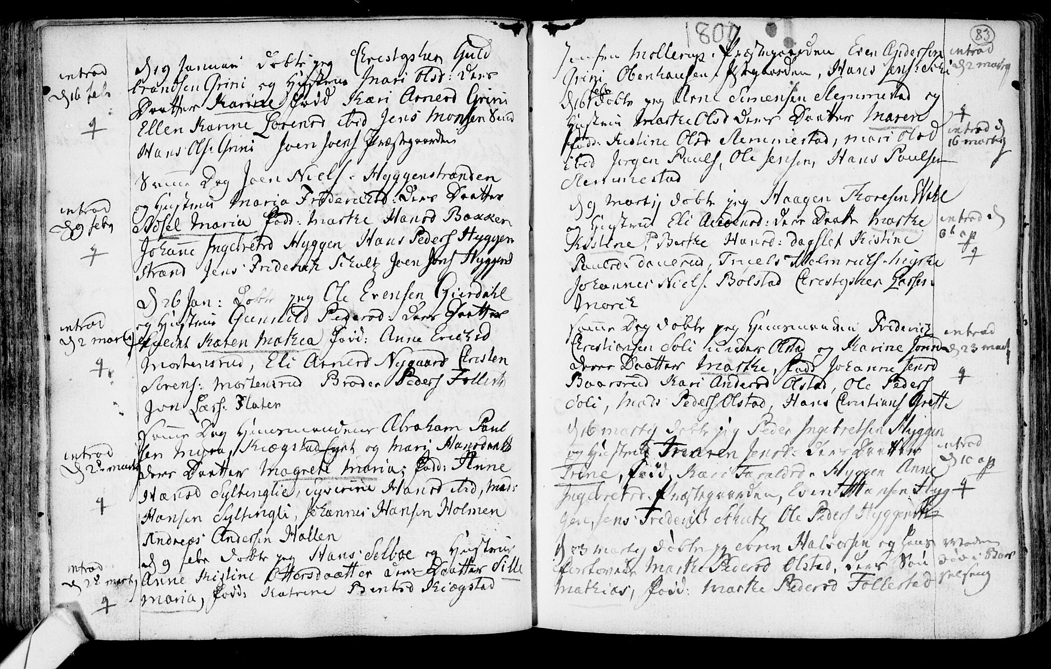 Røyken kirkebøker, SAKO/A-241/F/Fa/L0003: Parish register (official) no. 3, 1782-1813, p. 83