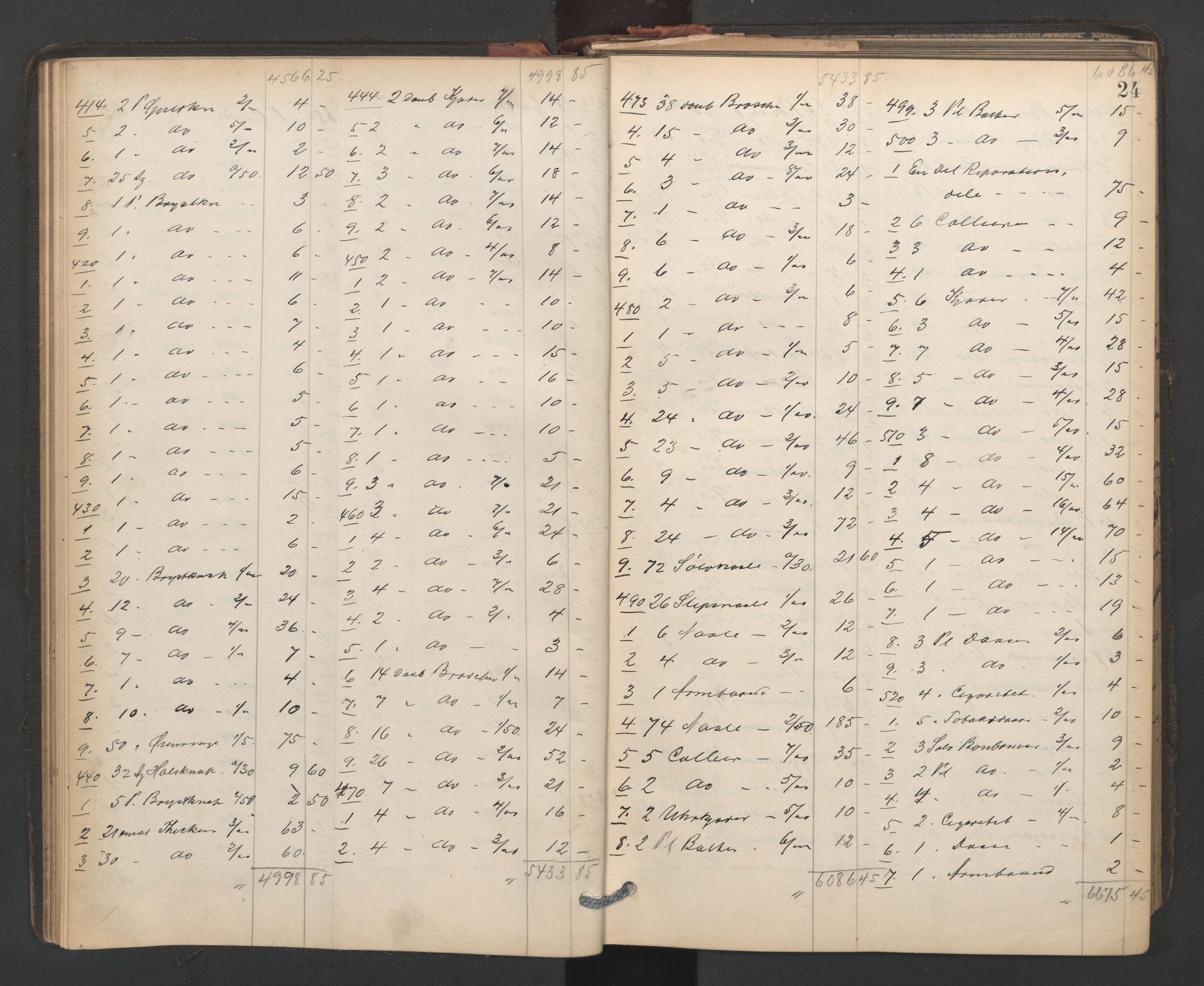 Oslo skifterett, AV/SAO-A-10383/H/Hb/Hbd/L0002: Skifteregistreringsprotokoll, 1902-1905, p. 23b-24a