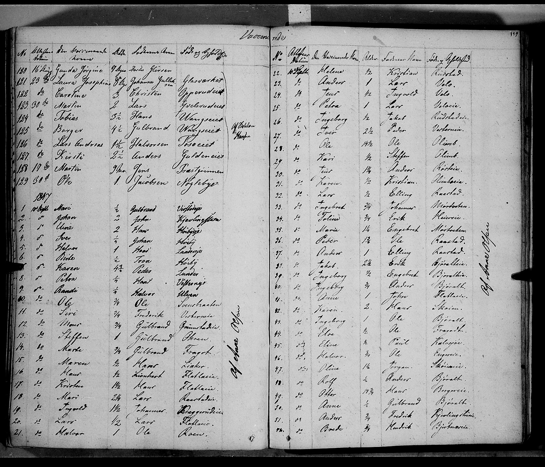 Jevnaker prestekontor, SAH/PREST-116/H/Ha/Haa/L0006: Parish register (official) no. 6, 1837-1857, p. 339