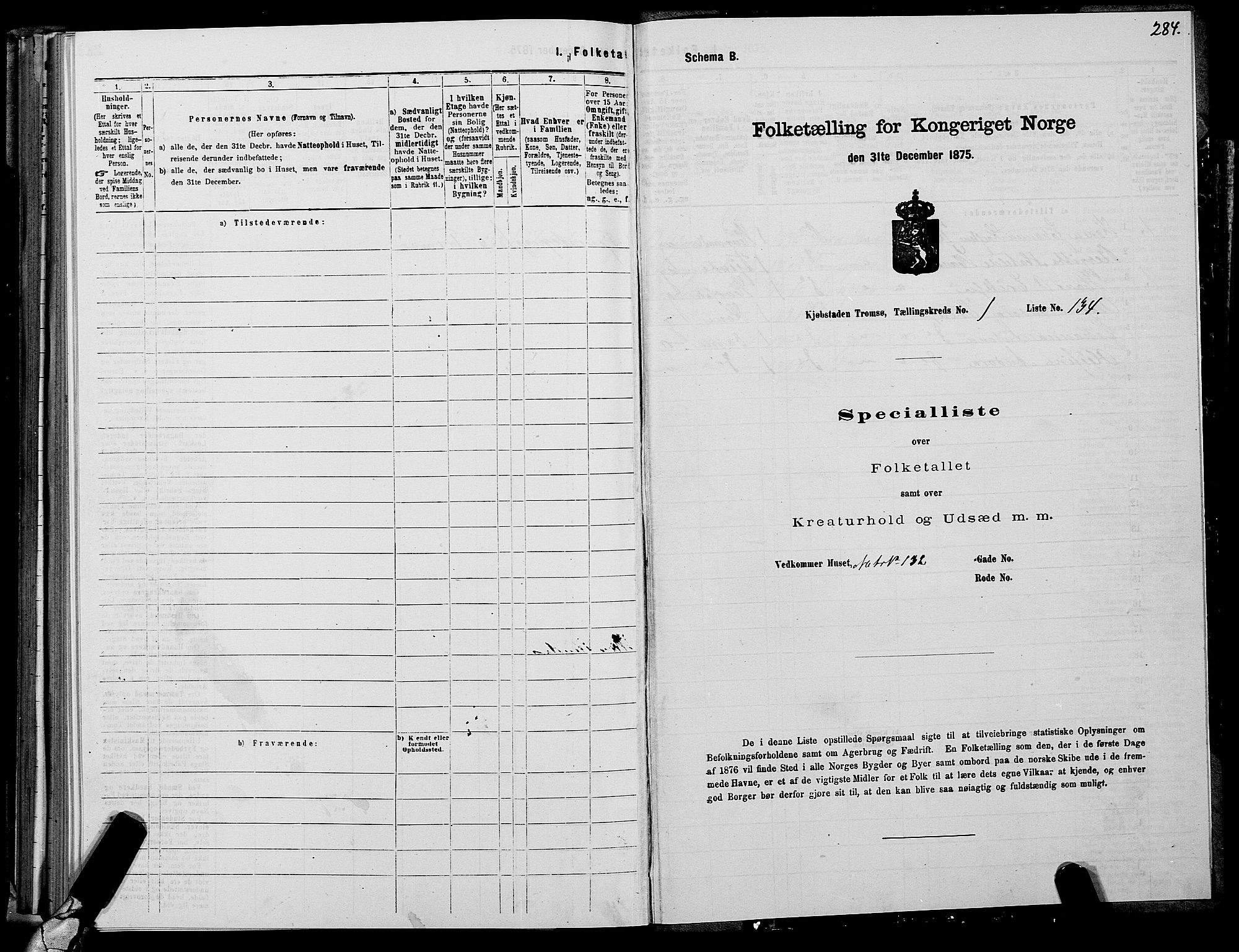 SATØ, 1875 census for 1902P Tromsø, 1875, p. 1284