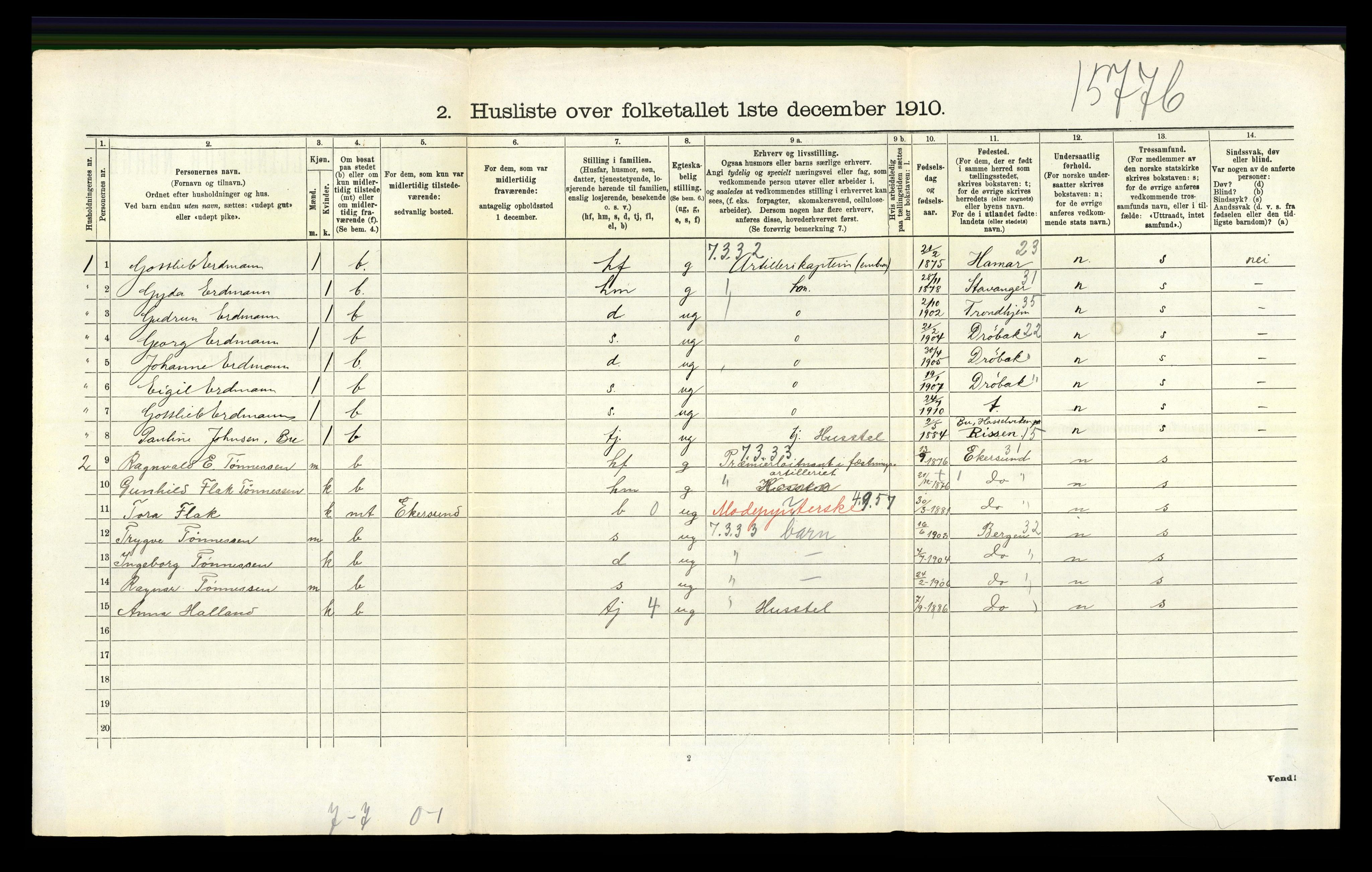 RA, 1910 census for Askøy, 1910, p. 1717