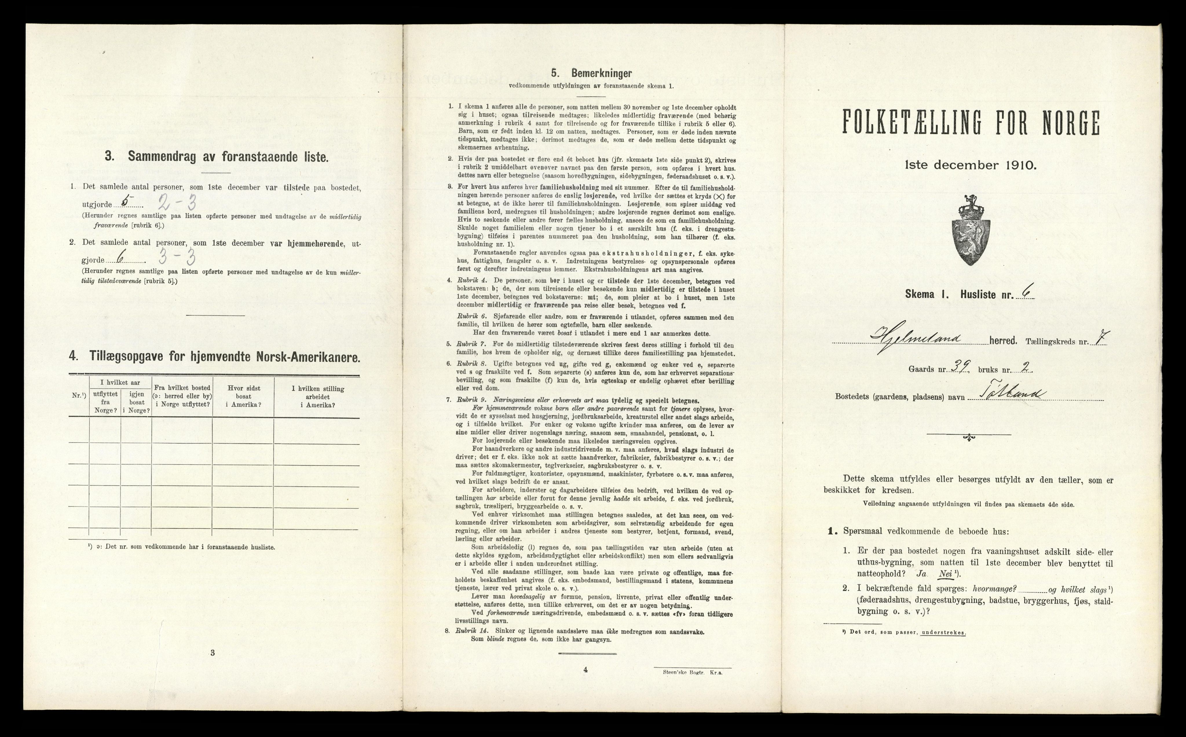 RA, 1910 census for Hjelmeland, 1910, p. 380