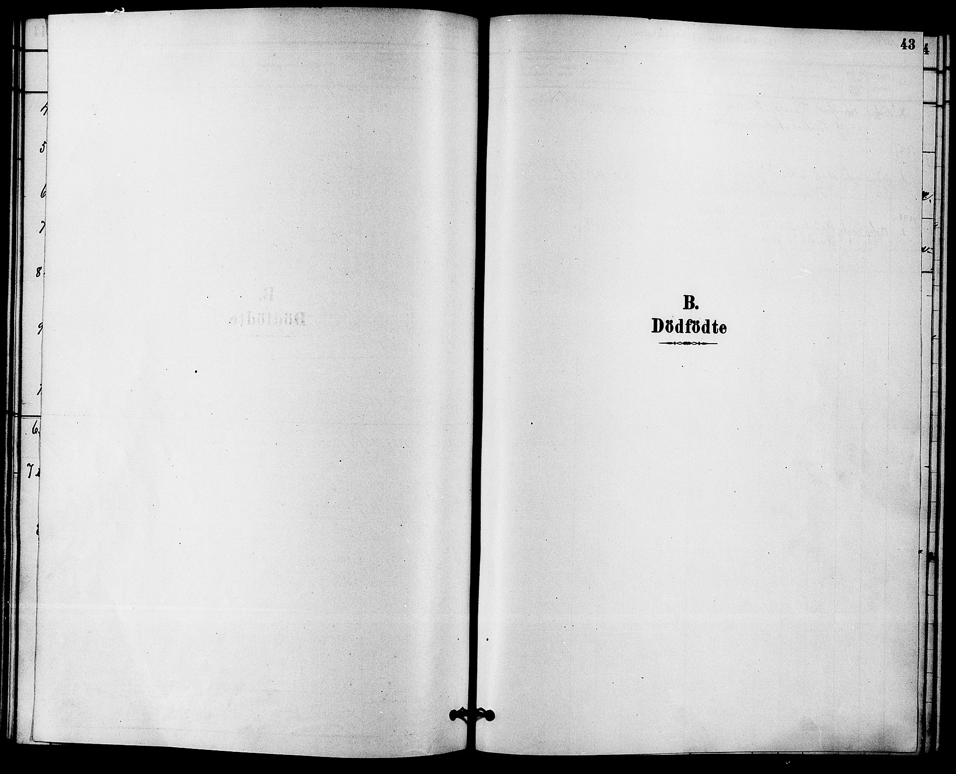 Solum kirkebøker, SAKO/A-306/F/Fc/L0001: Parish register (official) no. III 1, 1877-1891, p. 43