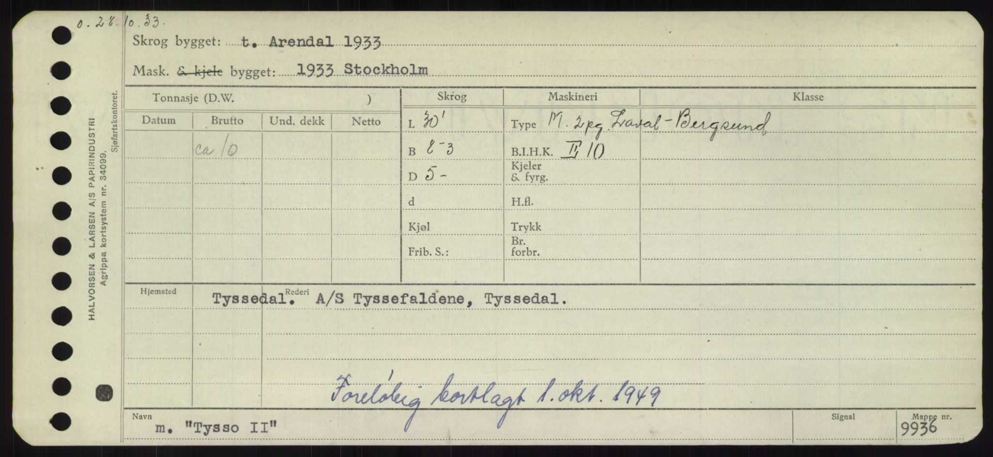 Sjøfartsdirektoratet med forløpere, Skipsmålingen, RA/S-1627/H/Hd/L0039: Fartøy, Ti-Tø, p. 907