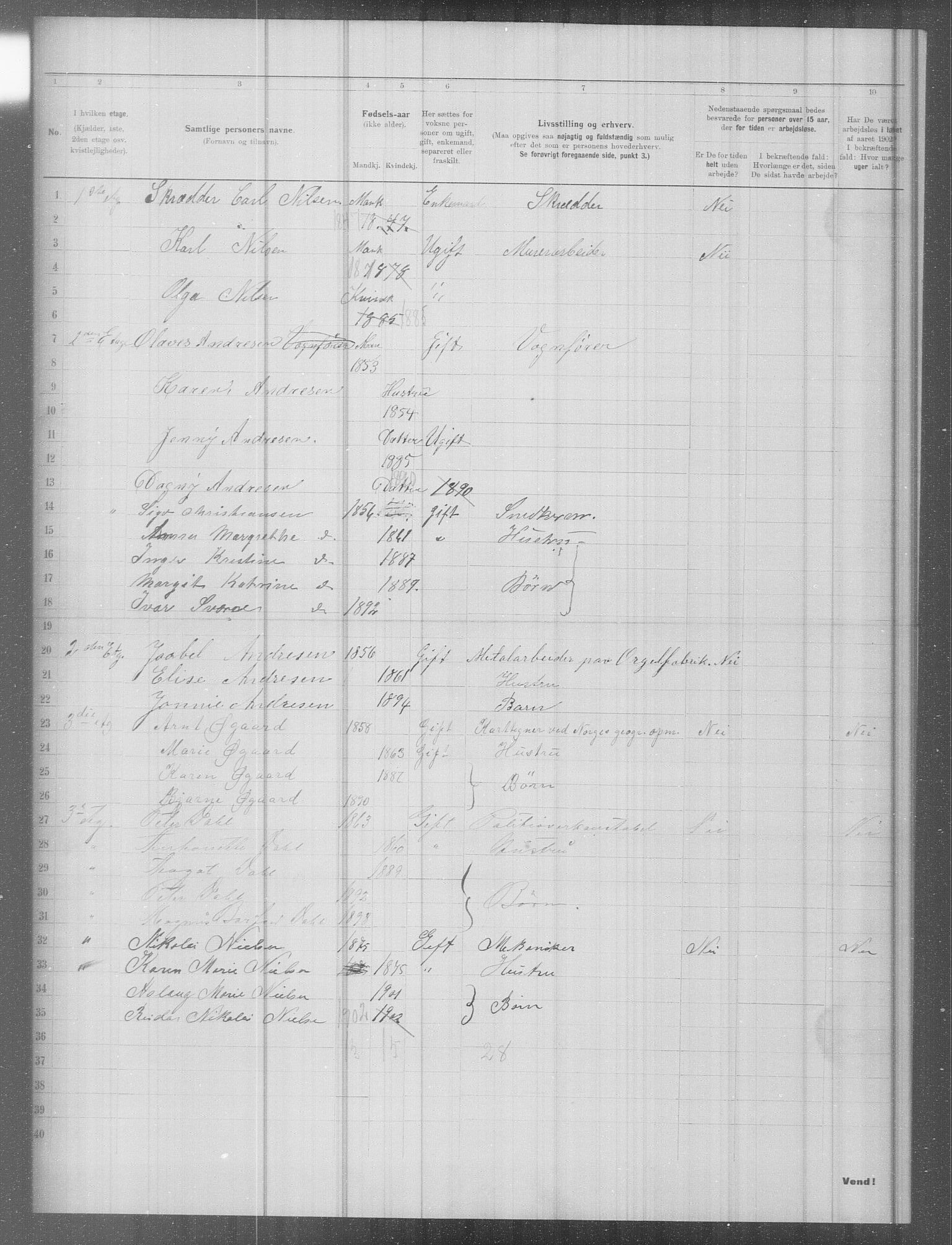 OBA, Municipal Census 1902 for Kristiania, 1902, p. 8331