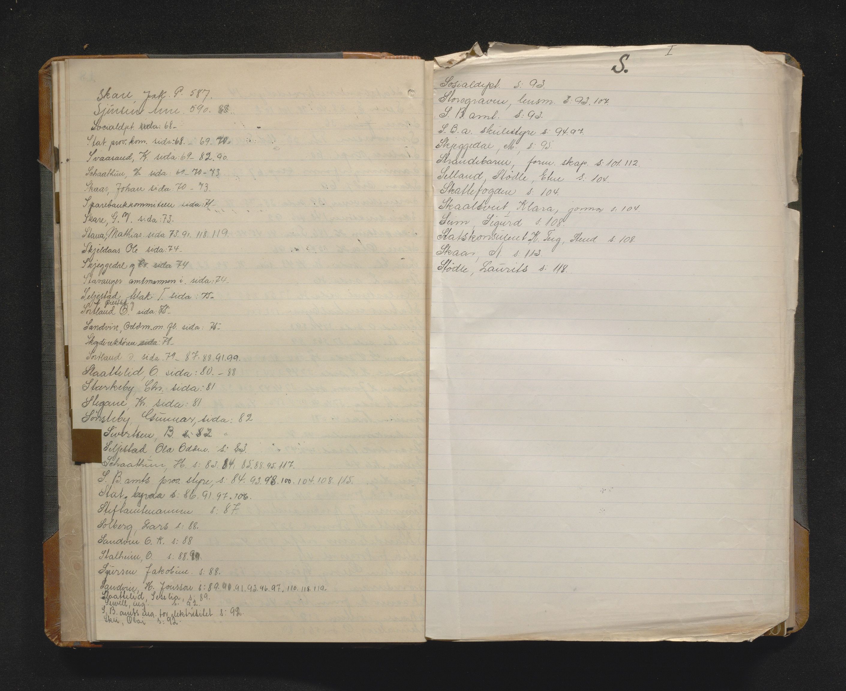 Odda kommune. Formannskapet, IKAH/1228-021/C/Ca/L0003: Postjournal, utgåande skriv, 1914-1918