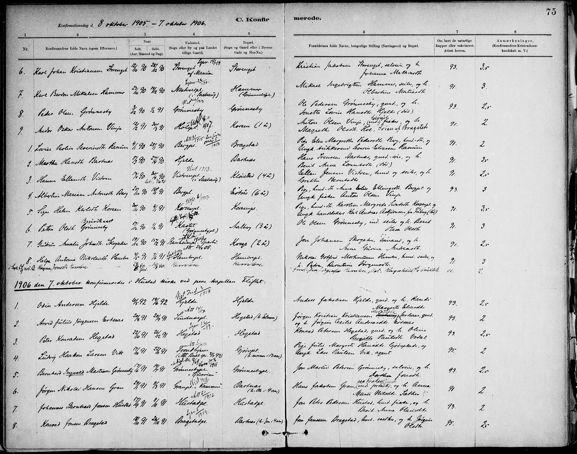 Ministerialprotokoller, klokkerbøker og fødselsregistre - Nord-Trøndelag, SAT/A-1458/732/L0316: Parish register (official) no. 732A01, 1879-1921, p. 75