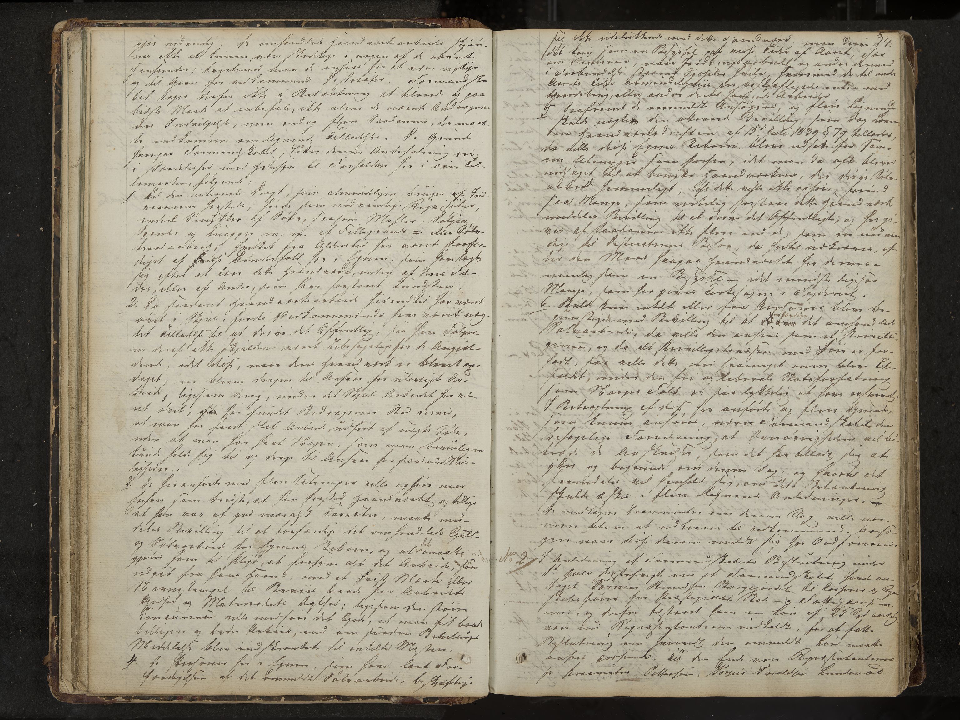 Kviteseid formannskap og sentraladministrasjon, IKAK/0829021/A/Aa/L0001: Møtebok med register, 1837-1866, p. 34