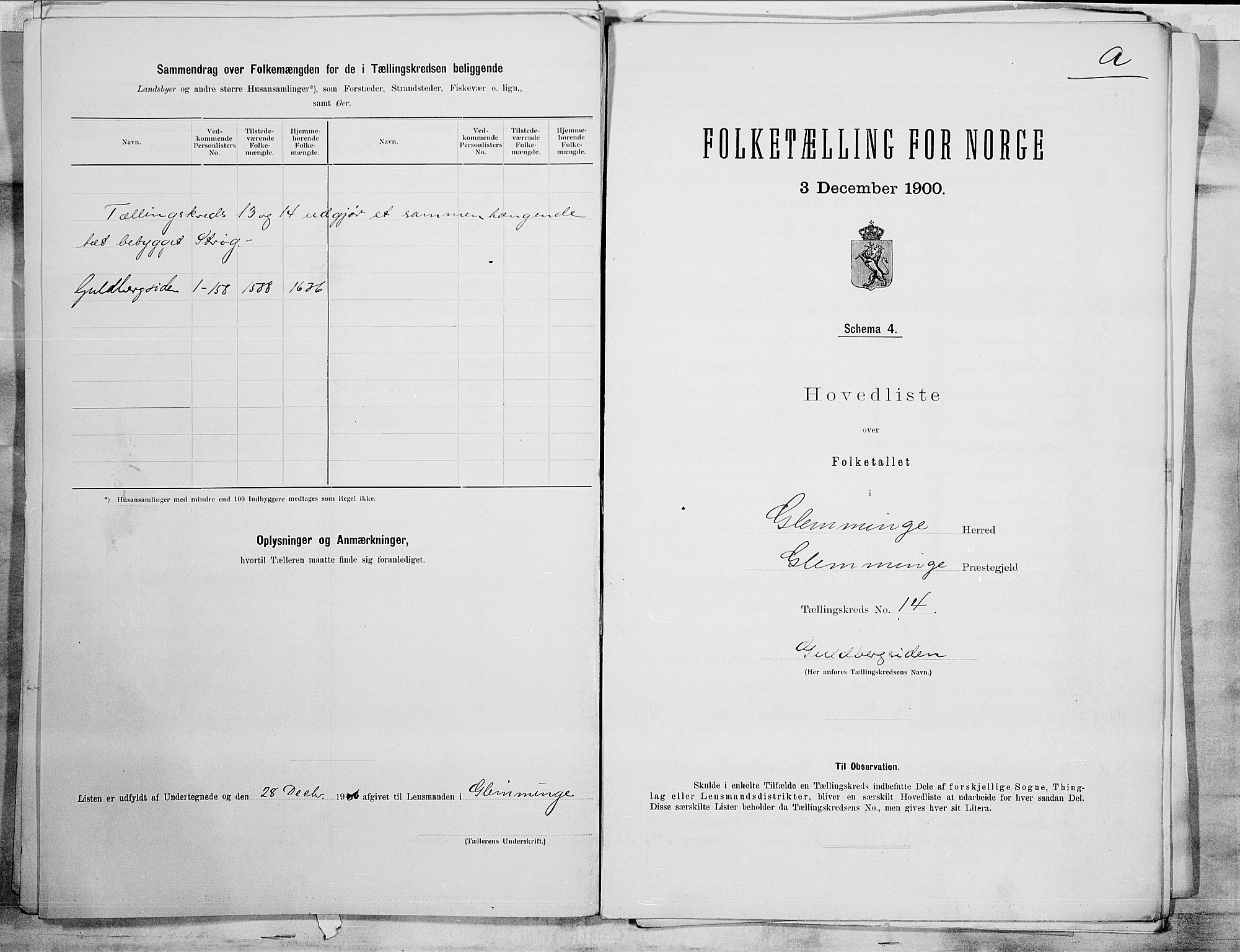 SAO, 1900 census for Glemmen, 1900, p. 34