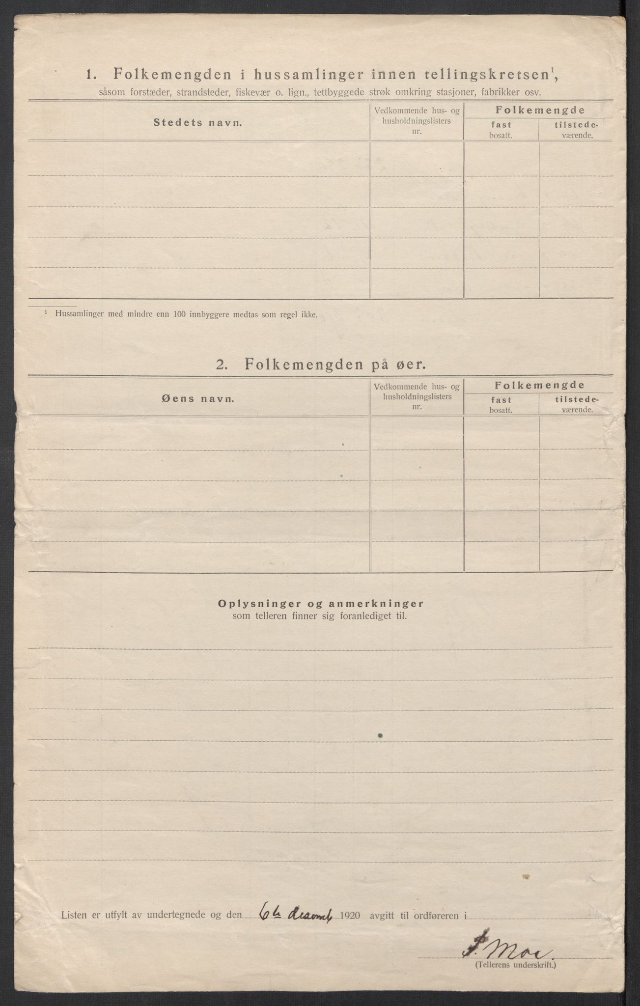 SAT, 1920 census for Rindal, 1920, p. 32