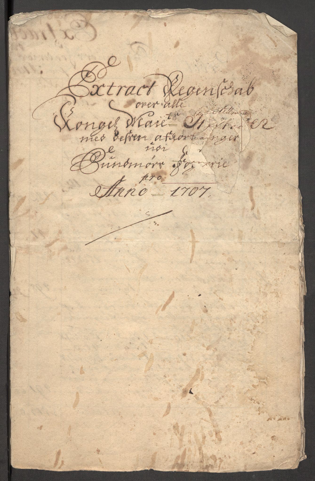 Rentekammeret inntil 1814, Reviderte regnskaper, Fogderegnskap, RA/EA-4092/R54/L3561: Fogderegnskap Sunnmøre, 1706-1707, p. 177