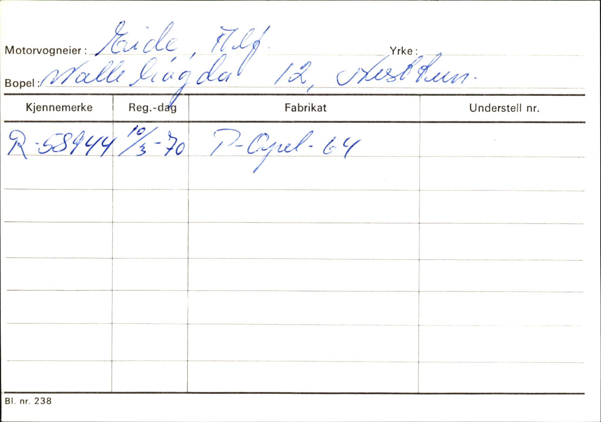 Statens vegvesen, Hordaland vegkontor, AV/SAB-A-5201/2/Ha/L0010: R-eierkort E, 1920-1971, p. 16