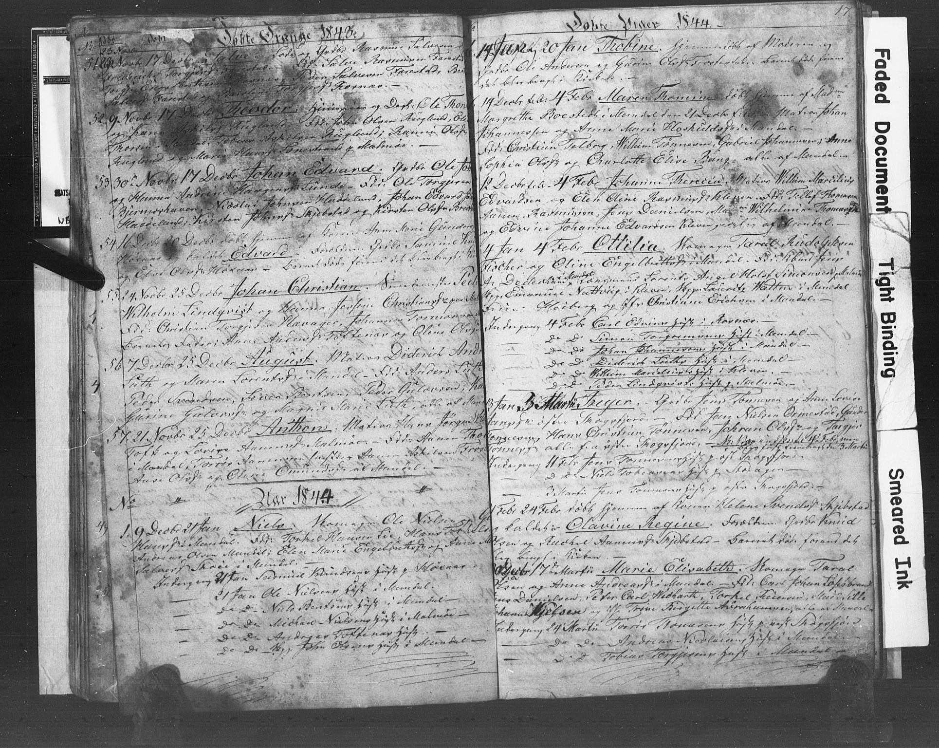 Mandal sokneprestkontor, AV/SAK-1111-0030/F/Fb/Fba/L0005: Parish register (copy) no. B 1E, 1842-1845, p. 18