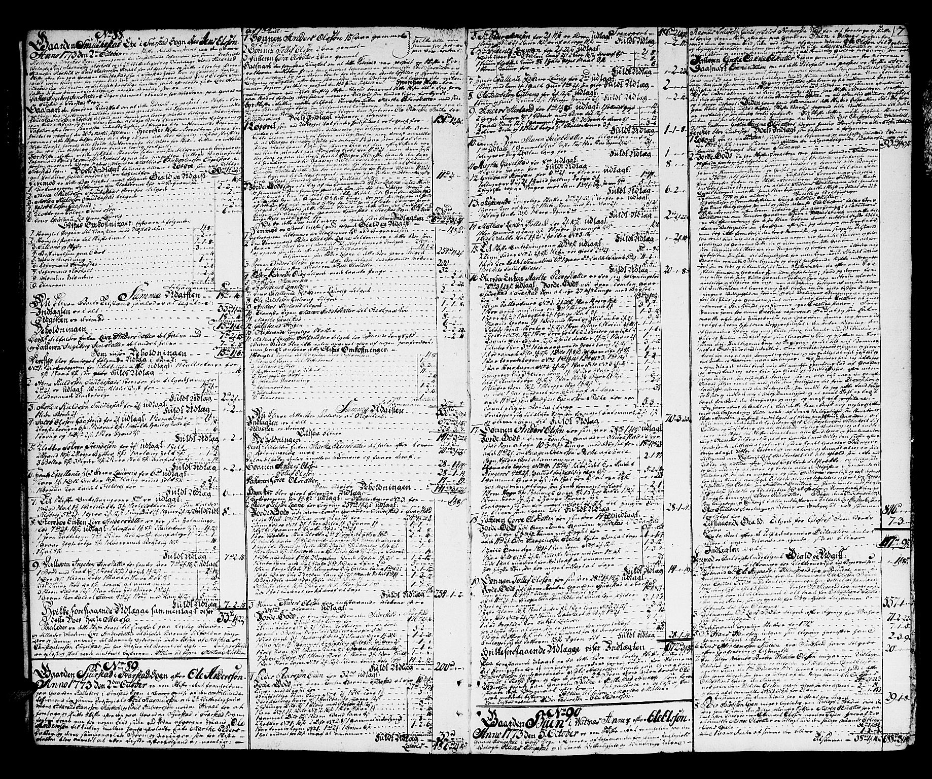 Nordre Jarlsberg sorenskriveri, AV/SAKO-A-80/H/Hc/L0011: Skifteprotokoll, 1773-1783, p. 6b-7a