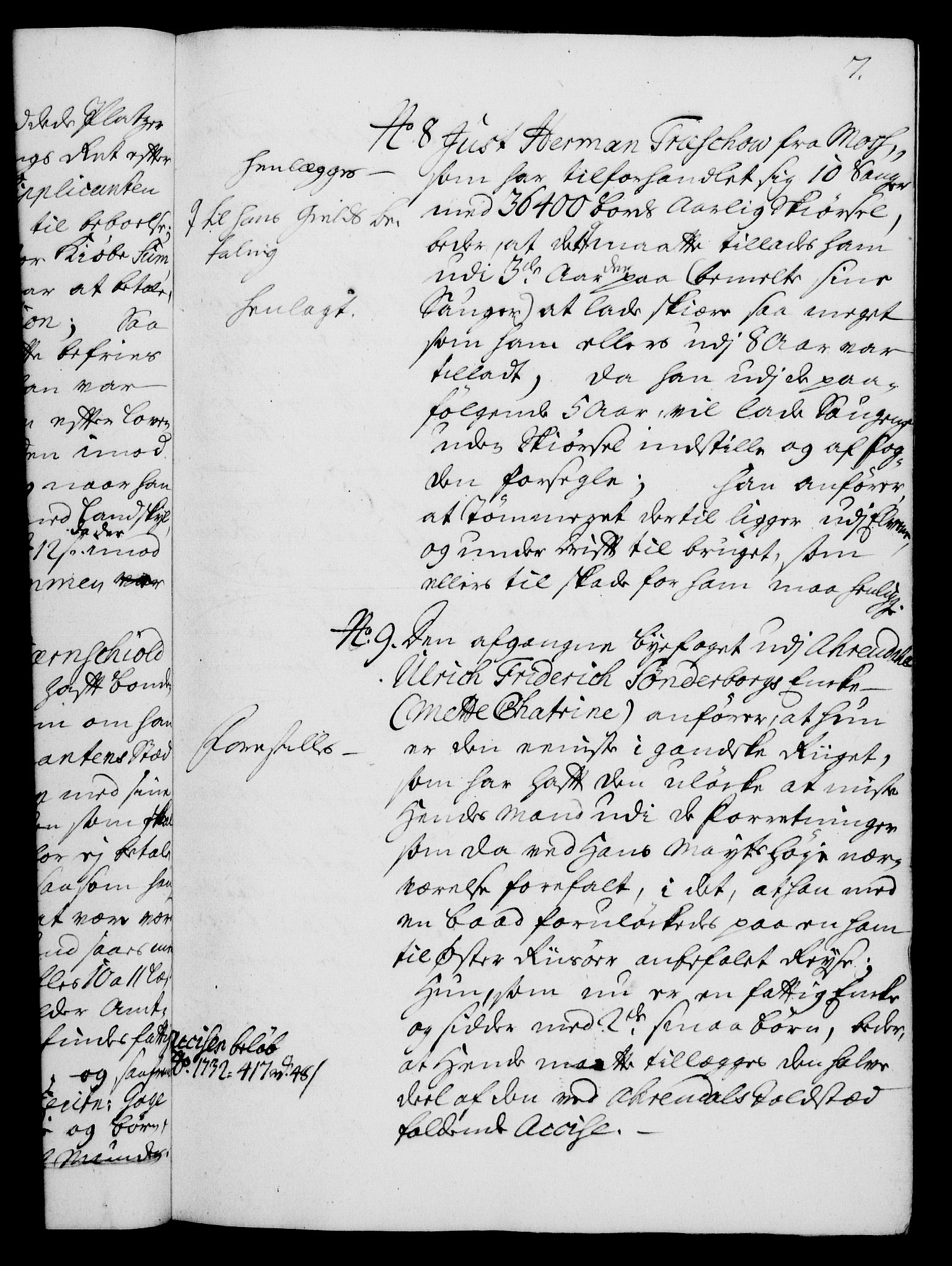 Rentekammeret, Kammerkanselliet, AV/RA-EA-3111/G/Gh/Gha/L0016: Norsk ekstraktmemorialprotokoll (merket RK 53.61), 1734-1735, p. 7